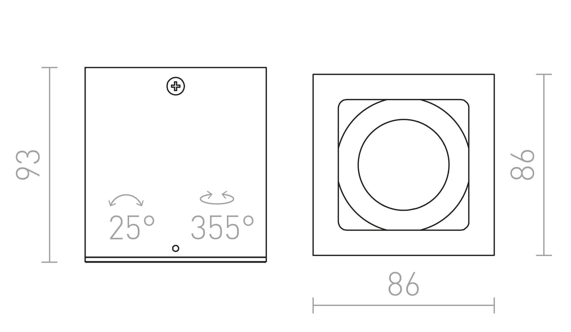 BERIT I Deckenleuchte - Product sketch