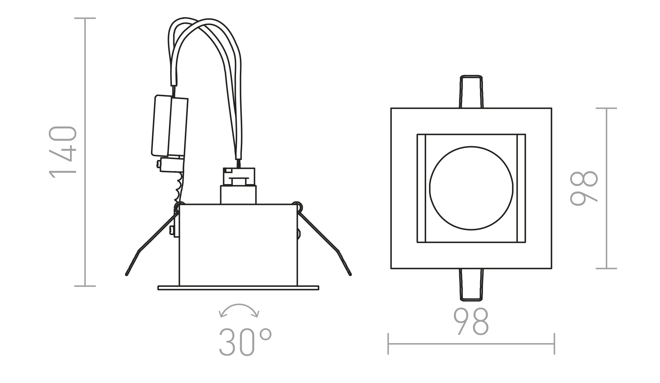 MONE I neigbar lampe - Product sketch