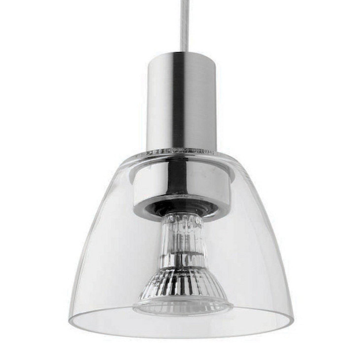 RENDL Outlet BIZZO pendant clear glass/aluminum 230V LED E14 15W 123618 1