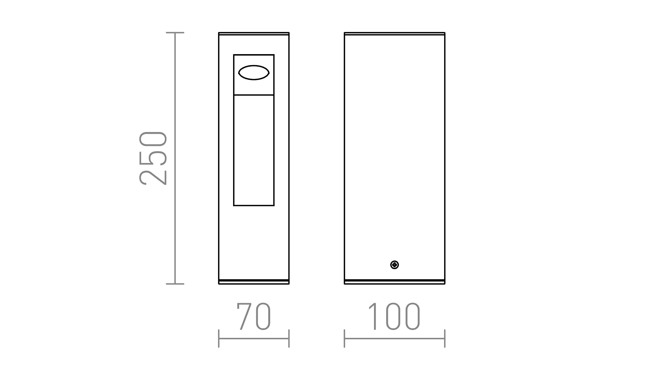 TREEZA LED 25 pollari lamppu - Product sketch
