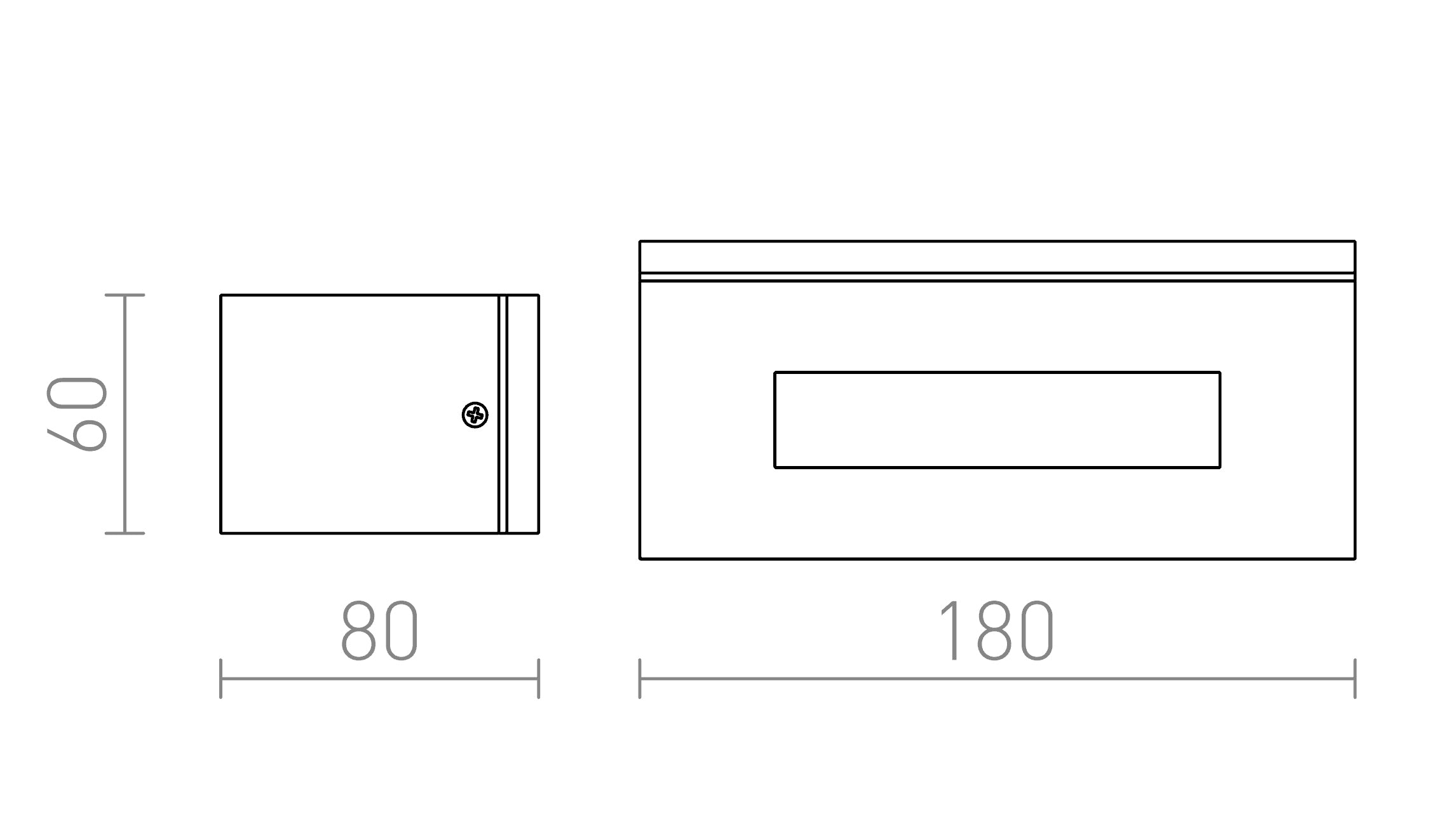 WOOP wall lamp - Product sketch