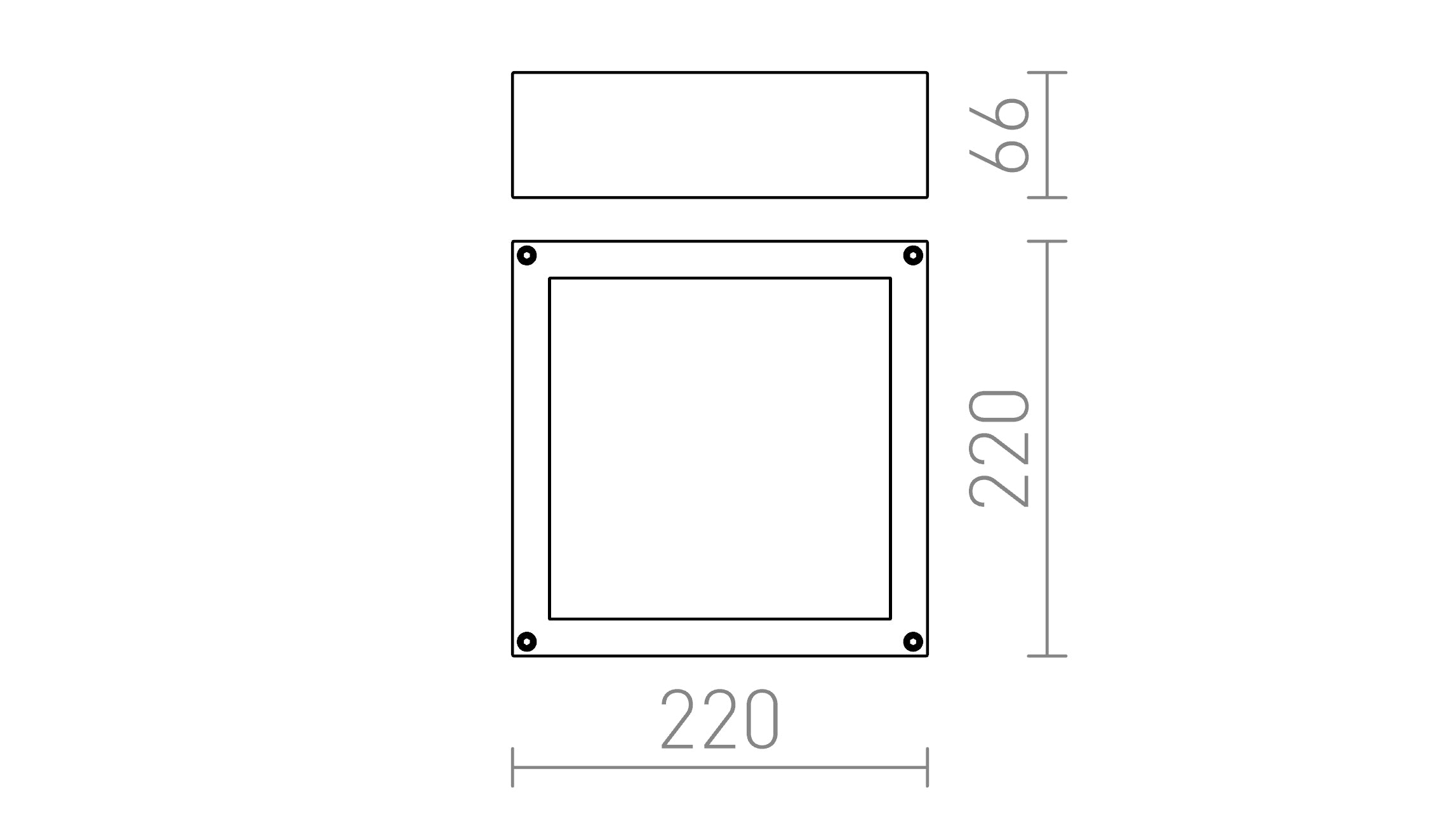 SCOTT plafondlamp lamp - Product sketch