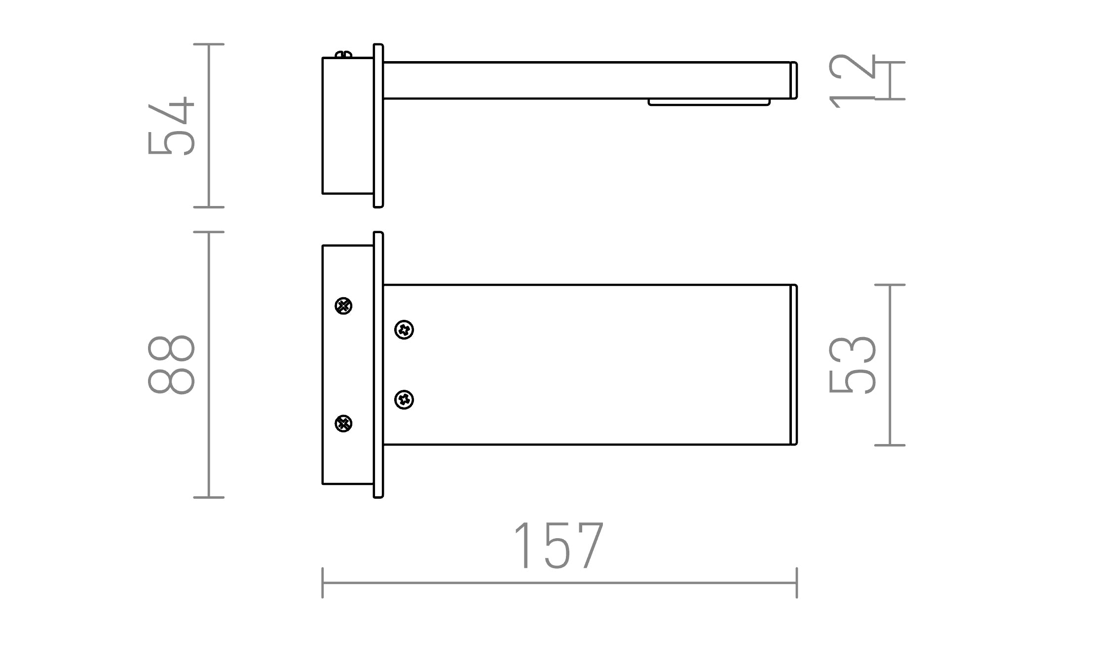 PARAGNA Wandleuchte lampe - Product sketch