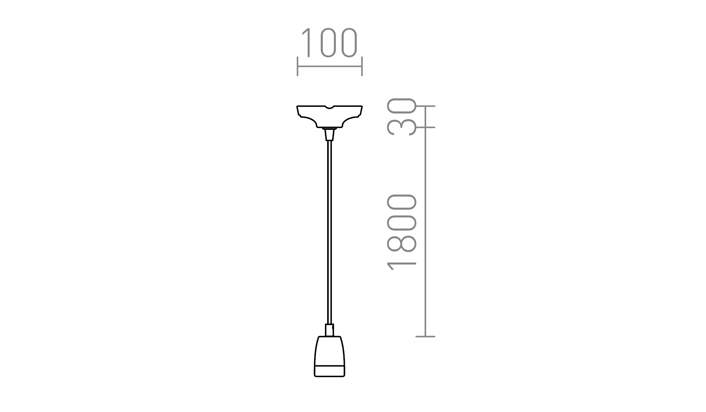 FABIO Hängeset lampe - Product sketch