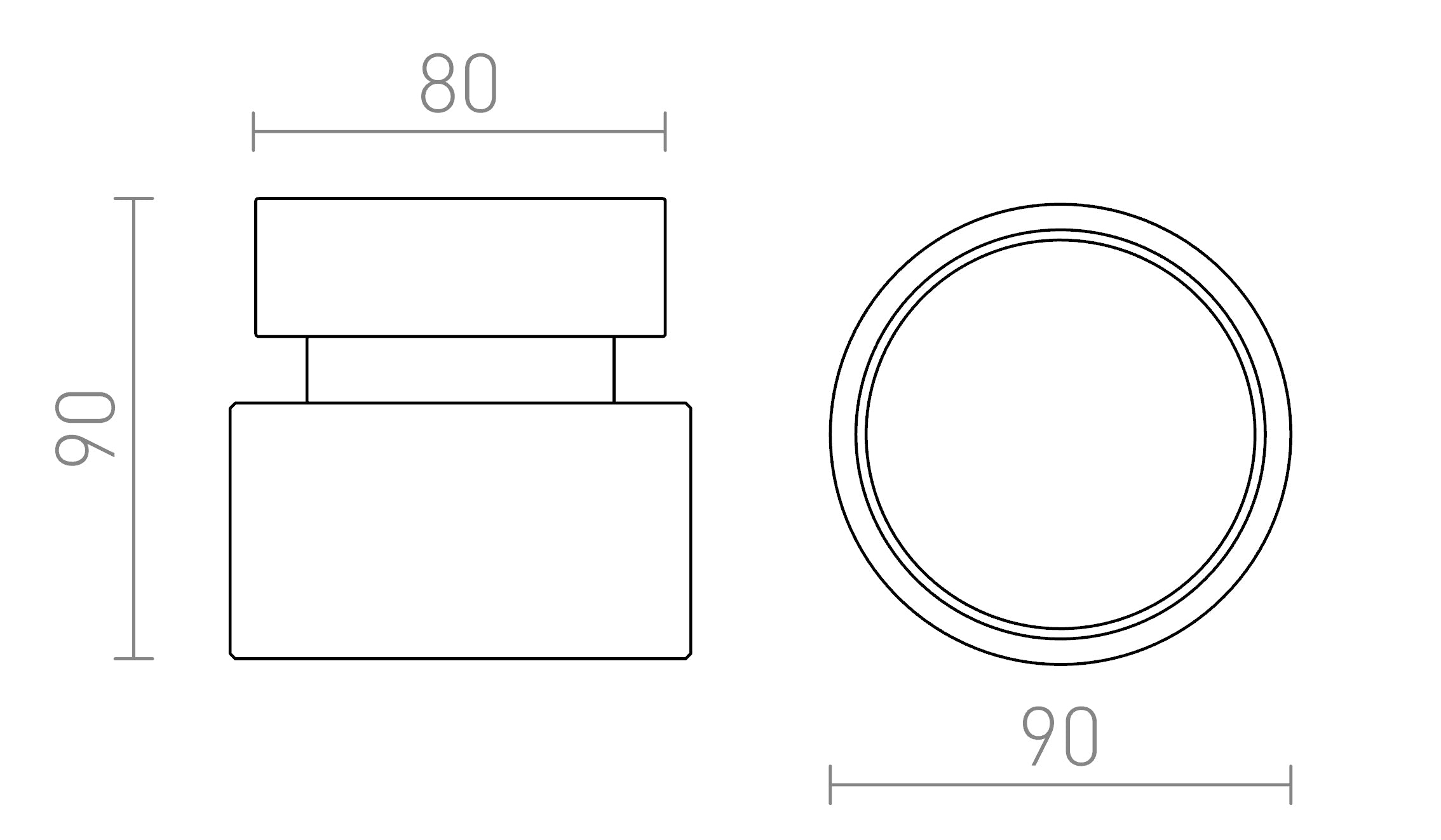 PIXIE da soffitto lampada - Product sketch