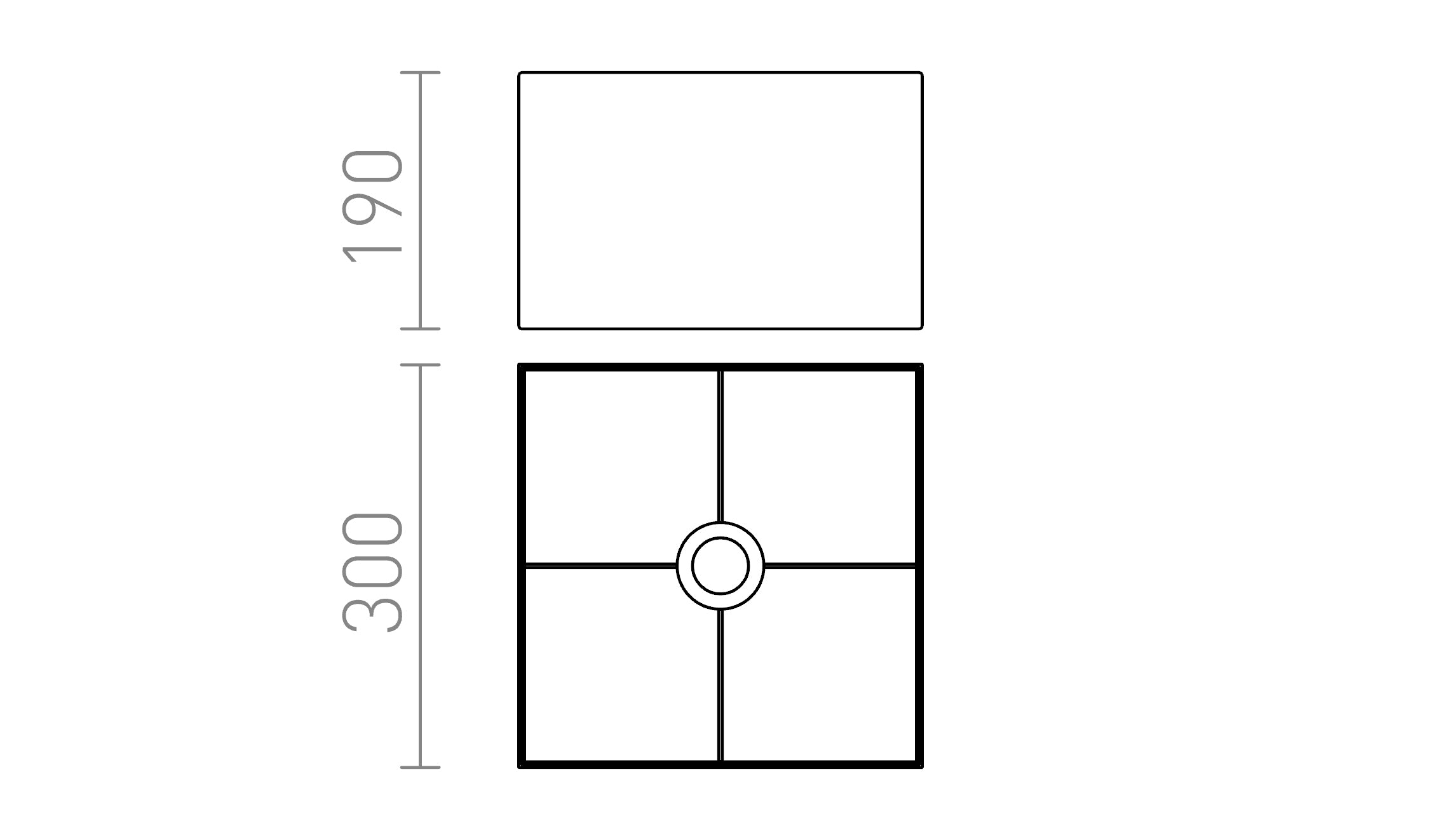 TEMPO 30/19 abajur - Product sketch