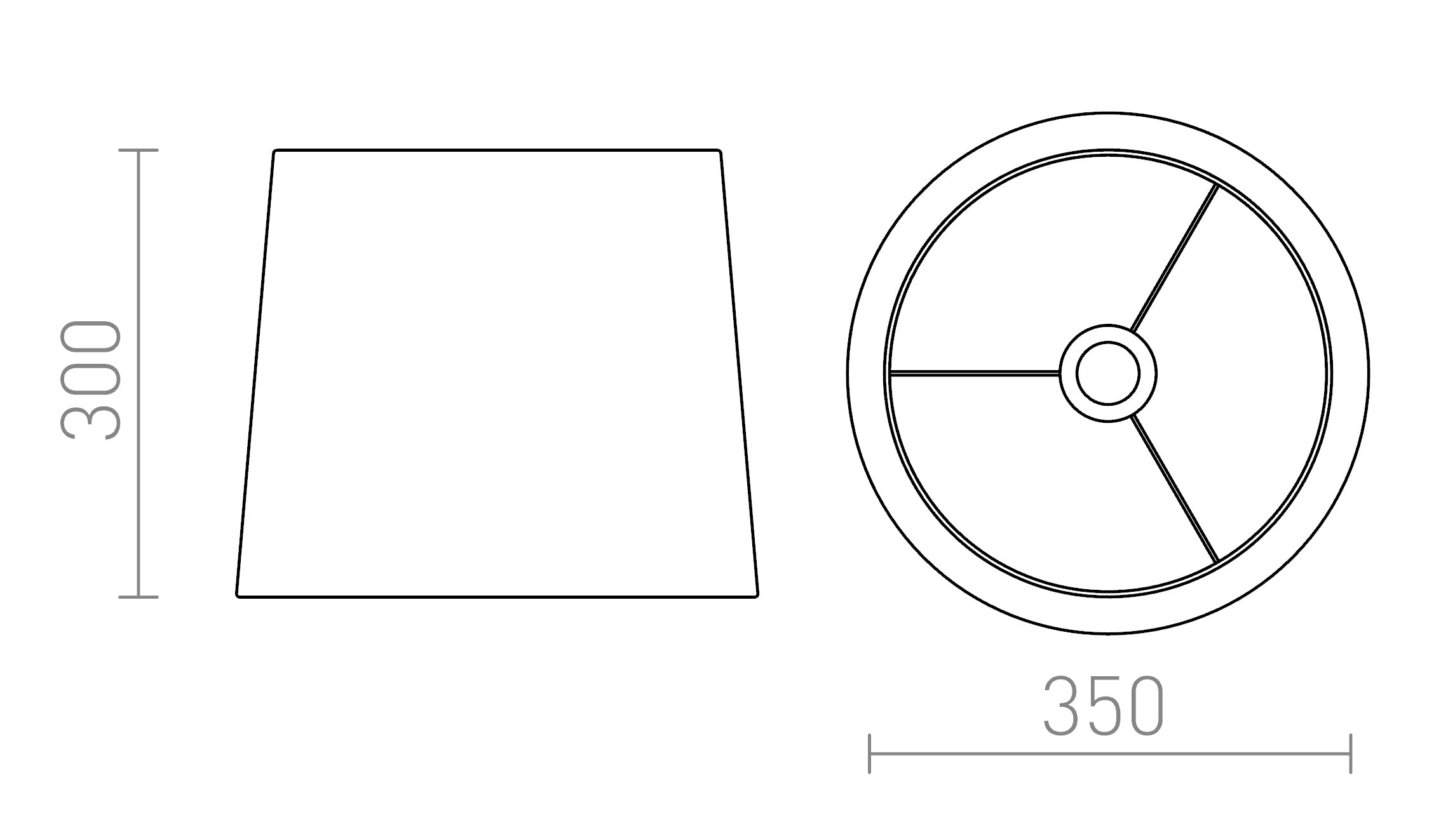 CONNY 35/30 senčnik - Product sketch