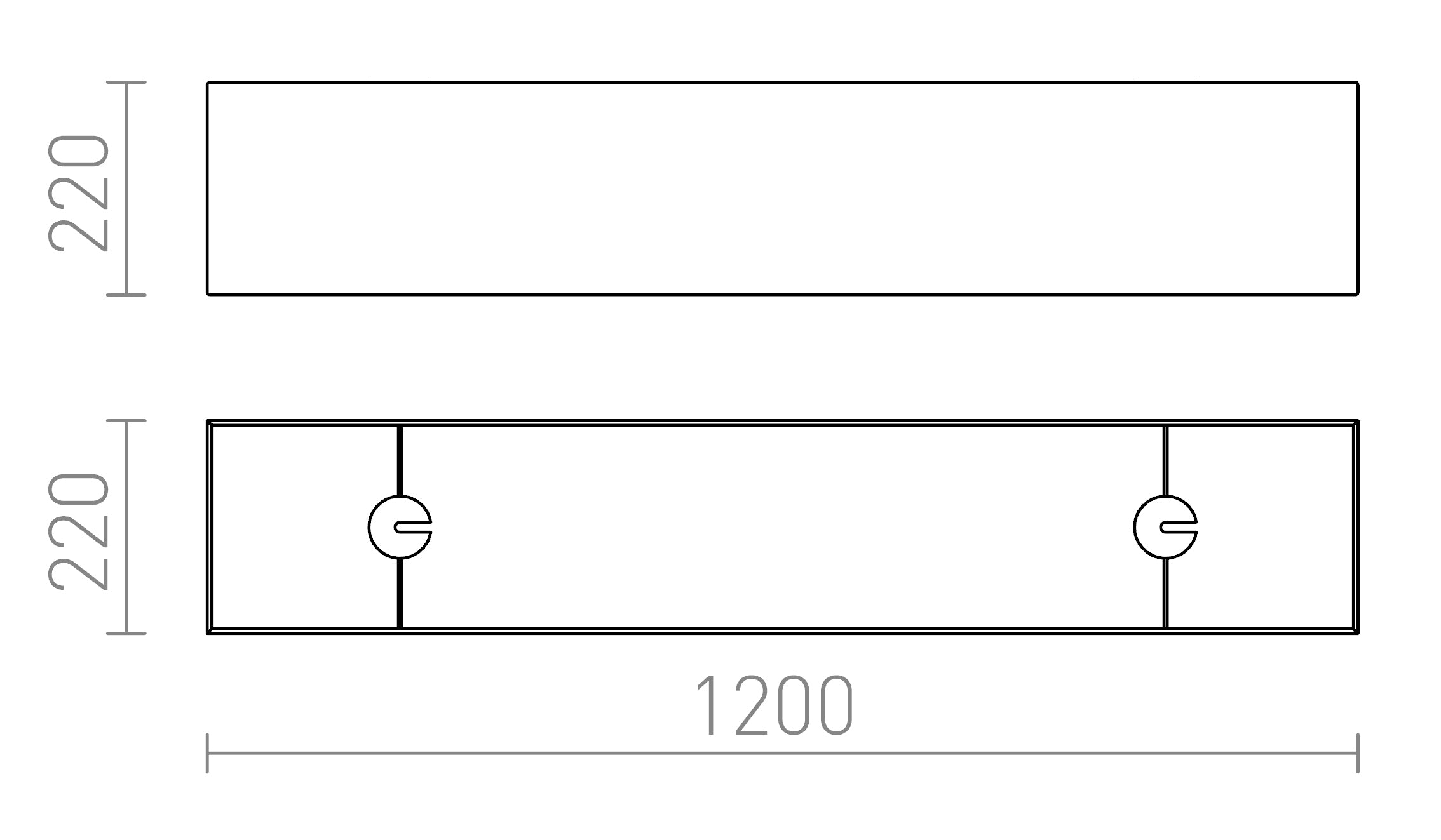 LOPE 120/22 abat-jour - Product sketch