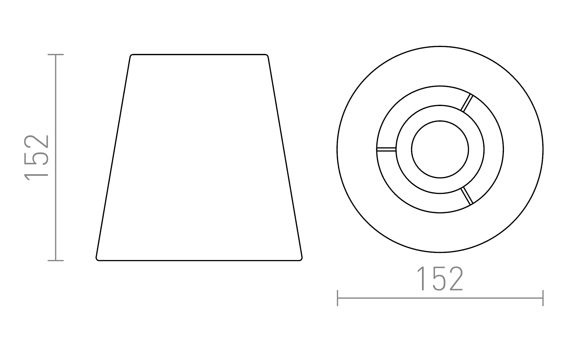 CONNY 15/15 abat-jour - Product sketch