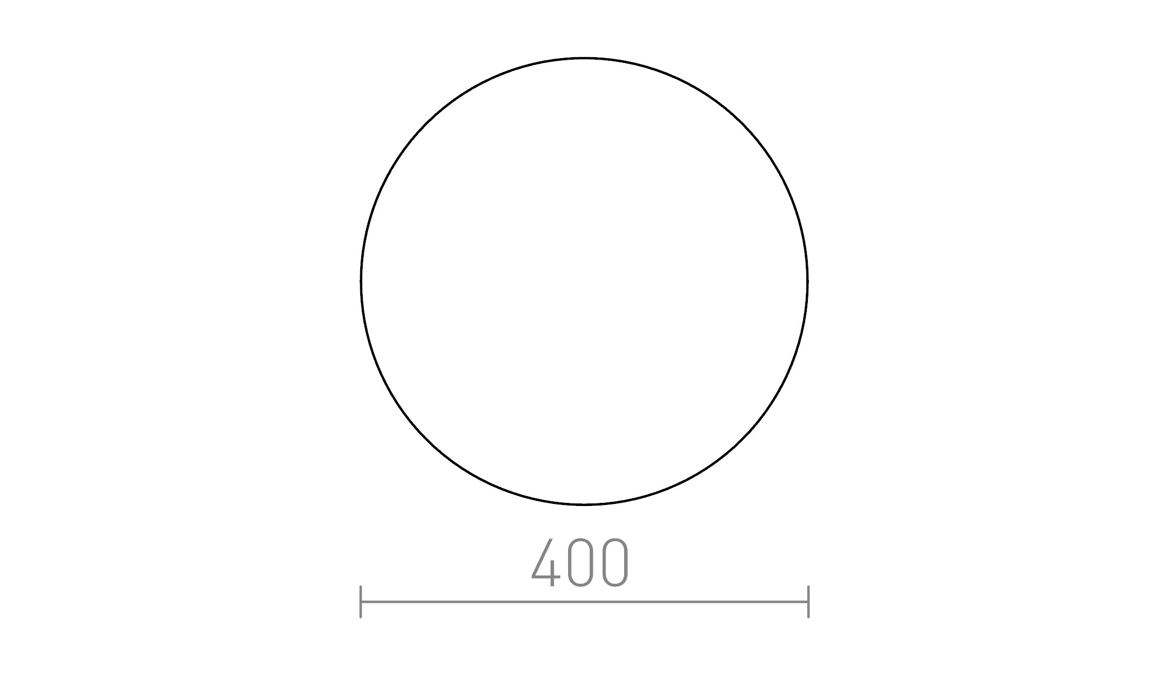 DIFFUSER R 40 PMMA - Product sketch