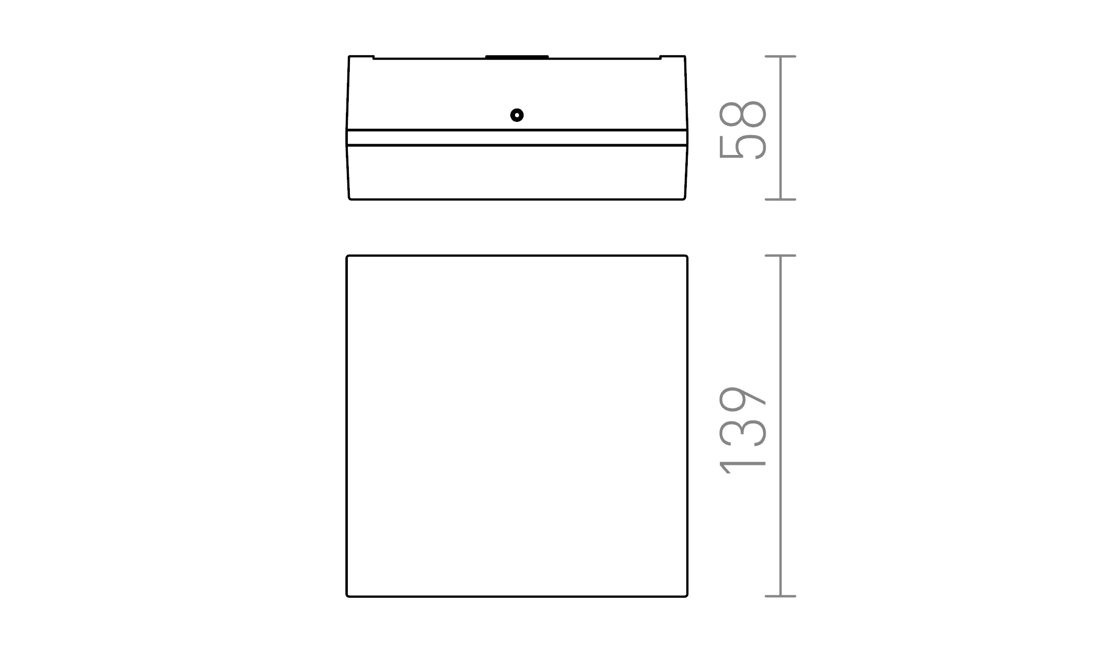 SPECTACLE opbouwlamp lamp - Product sketch