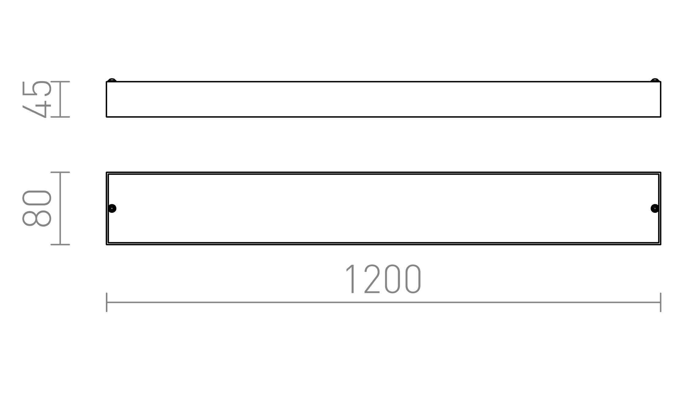 MARINA LED 120 стенна лампа - Product sketch