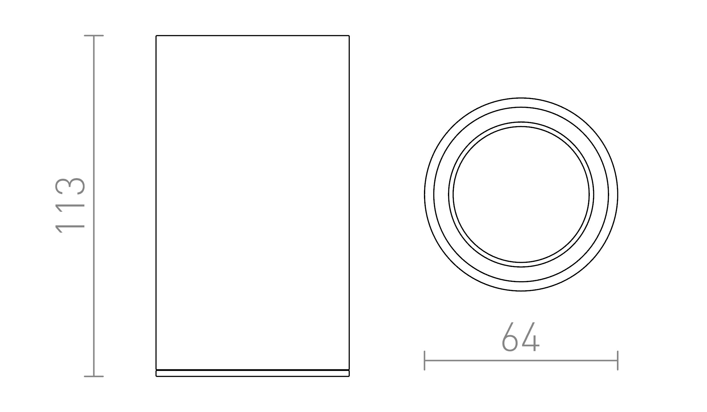 MOMA stropna lampa - Product sketch