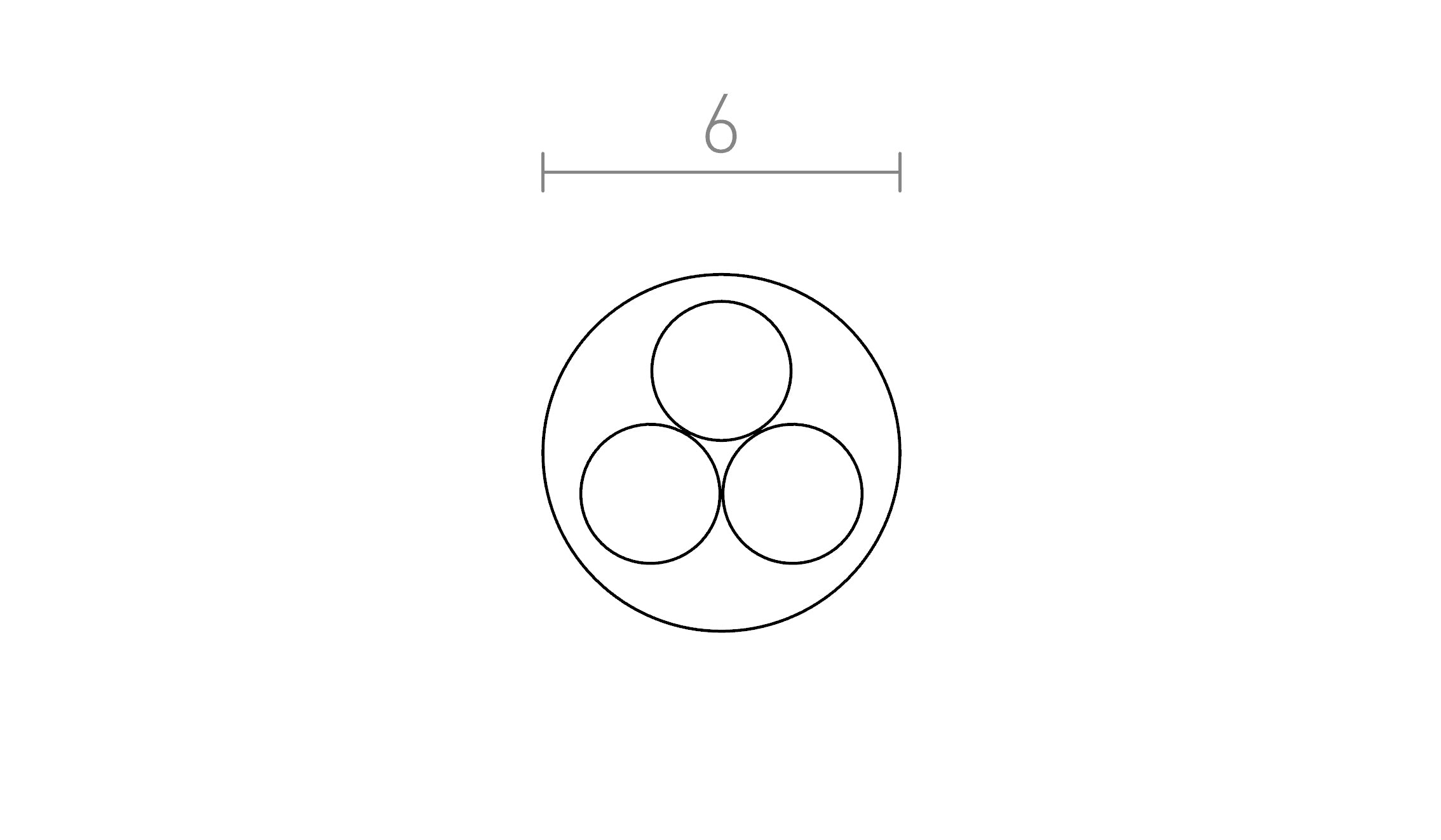 FIT 3x0,75 Kabel für 1m - Product sketch