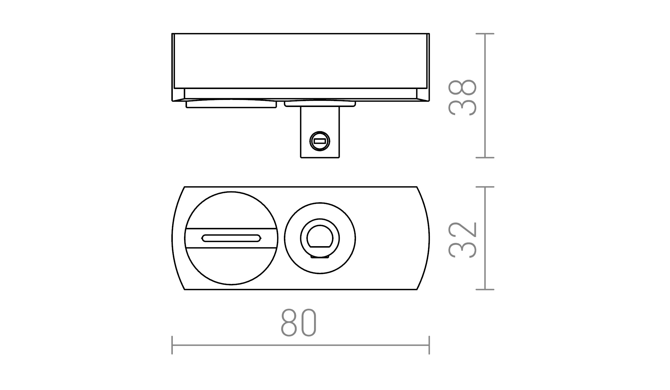 1F Adapter - Product sketch