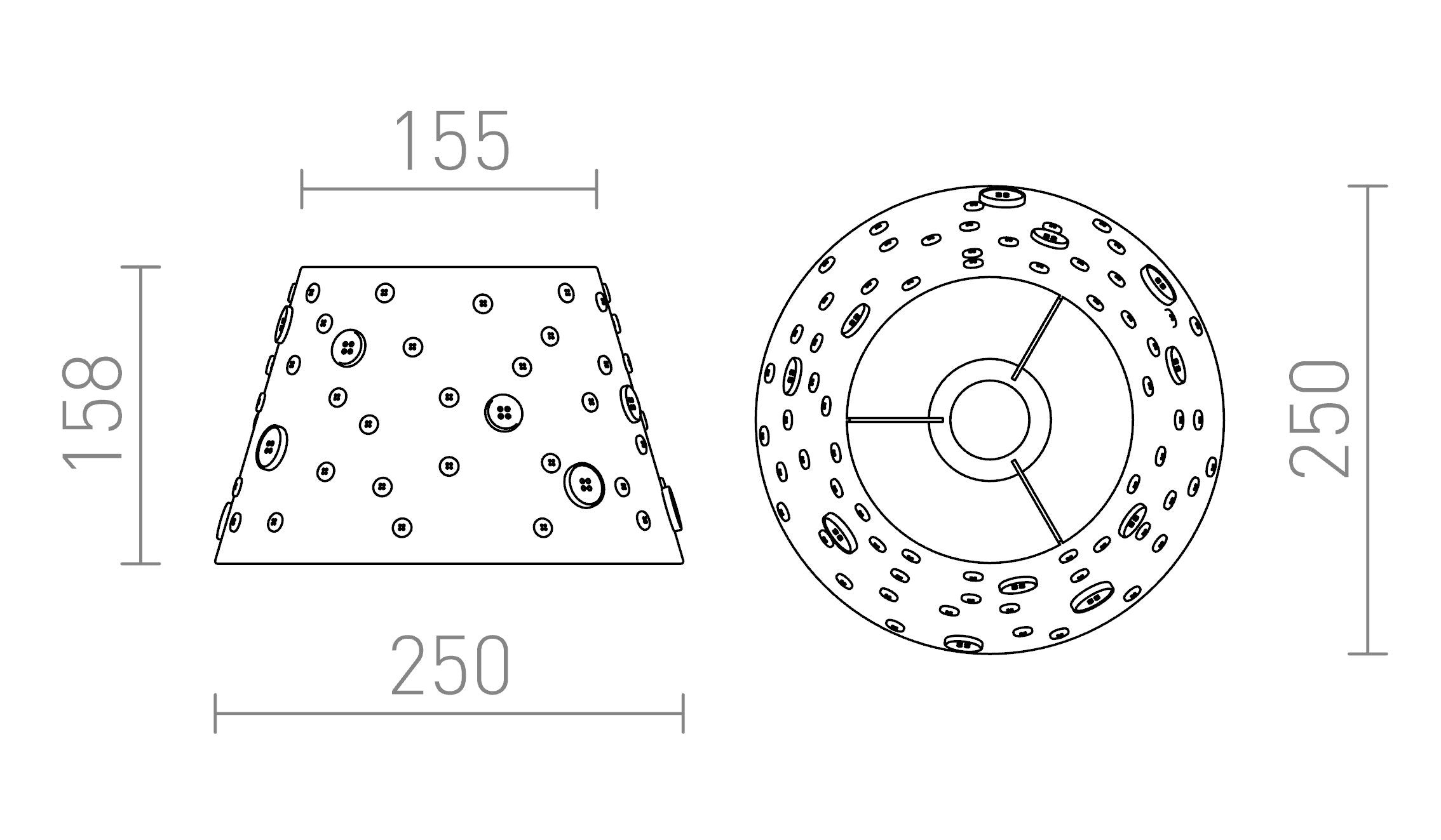 DELISA 25/16 sjenilo - Product sketch
