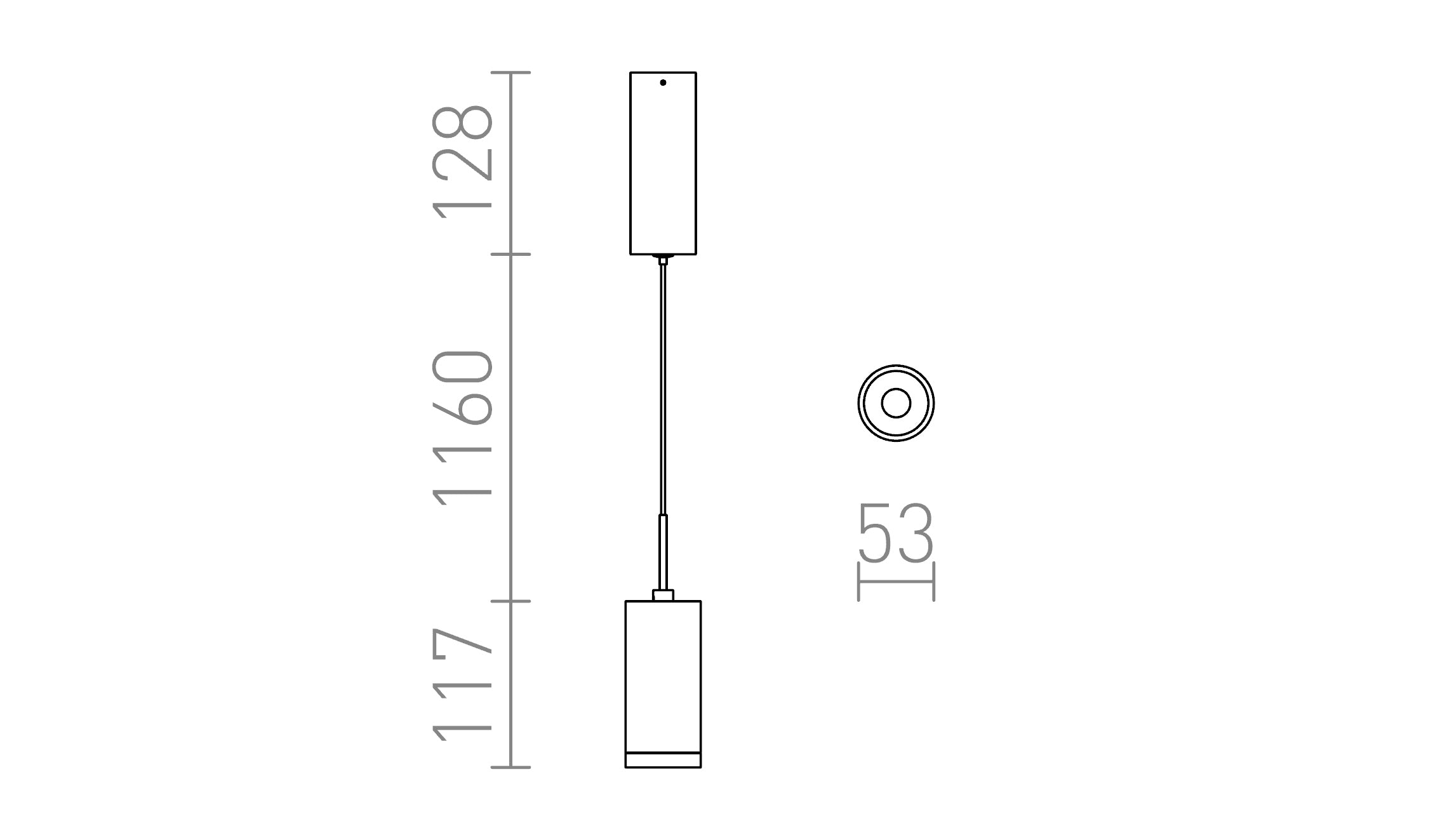 BOGARD a sospensione lampada - Product sketch