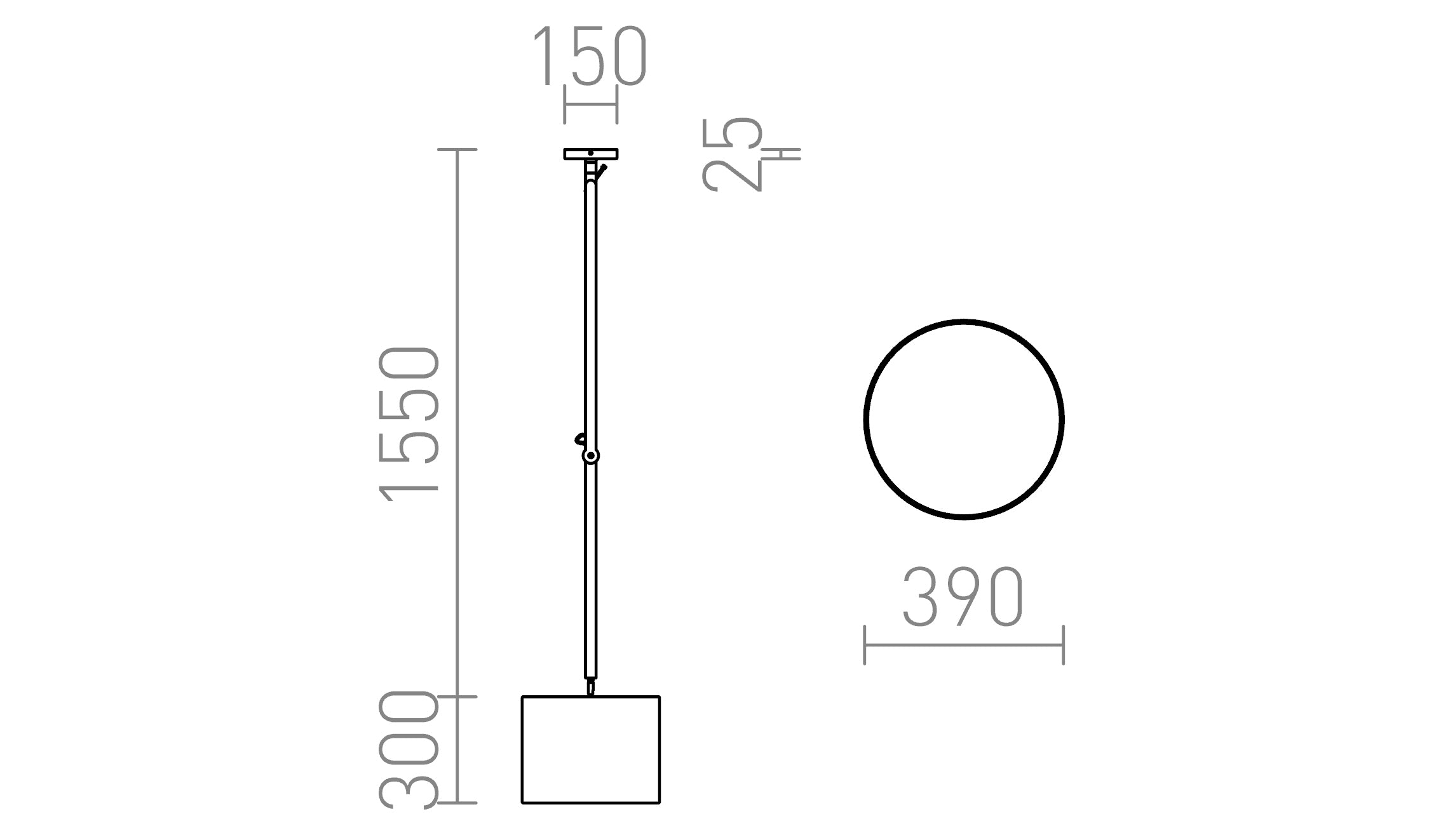 MADISON C Deckenleuchte lampe - Product sketch
