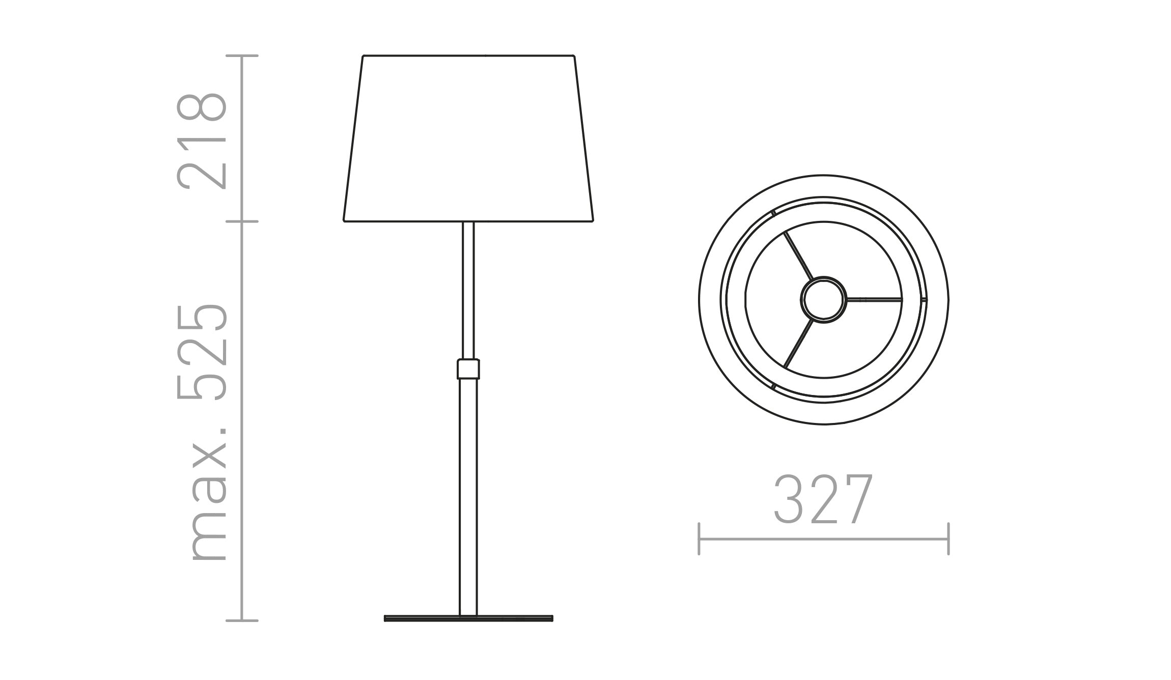 ESPLANADE Tischleuchte lampe - Product sketch