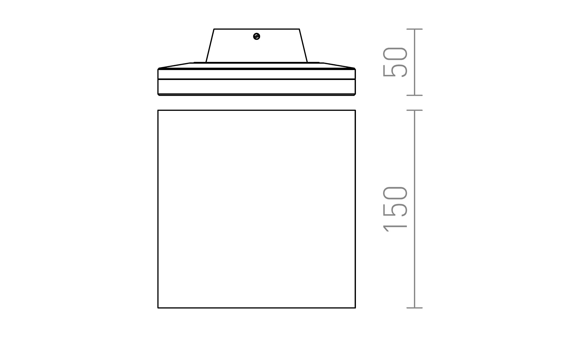 ATHI стенна лампа - Product sketch
