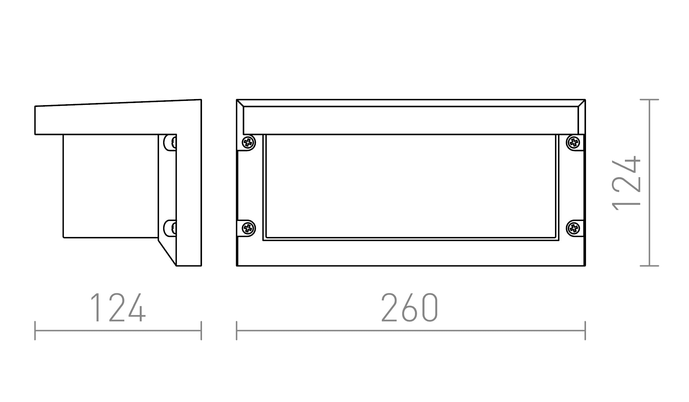 HIDE RC da parete lampada - Product sketch