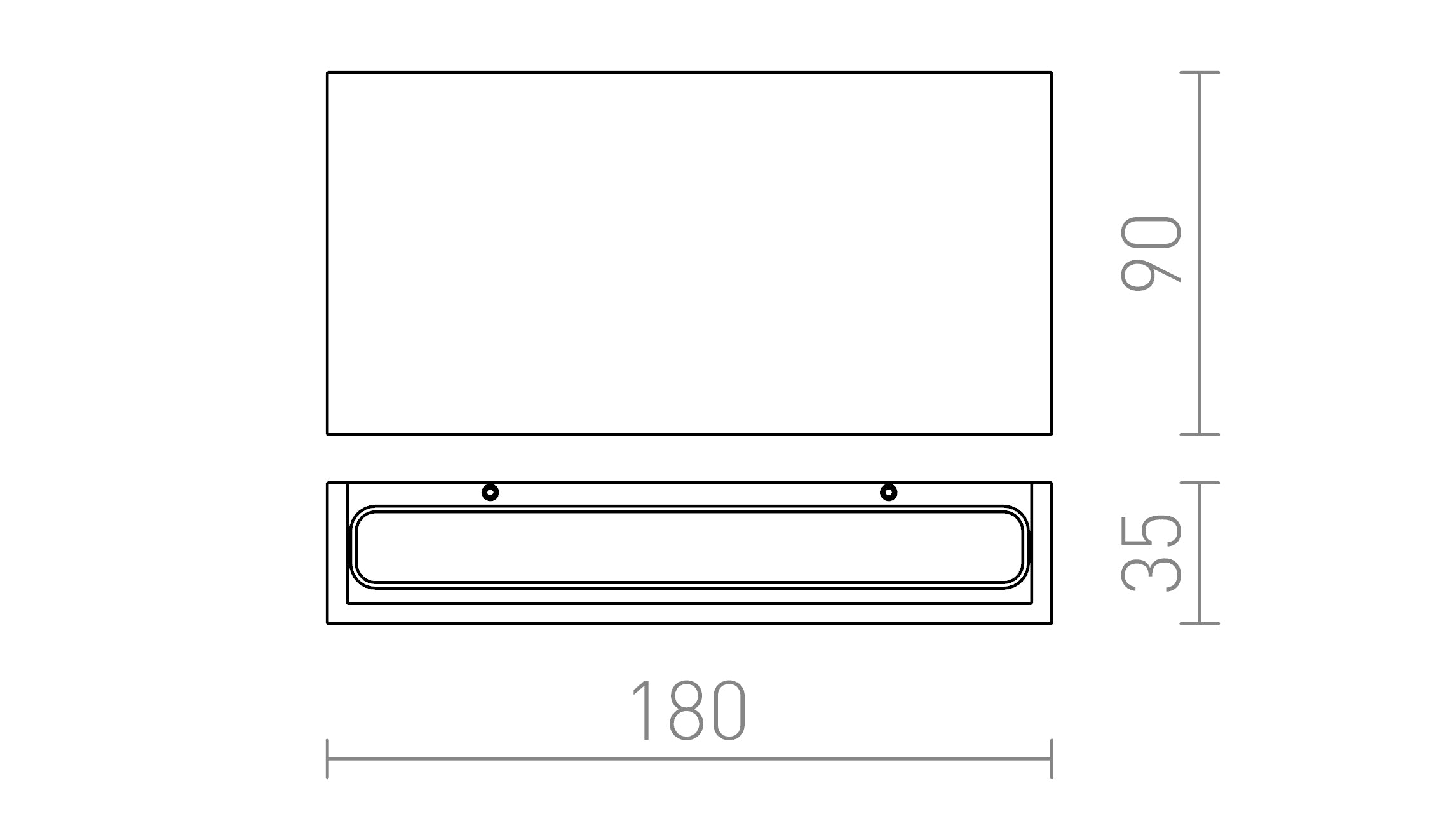 TORINO de perete lampă - Product sketch