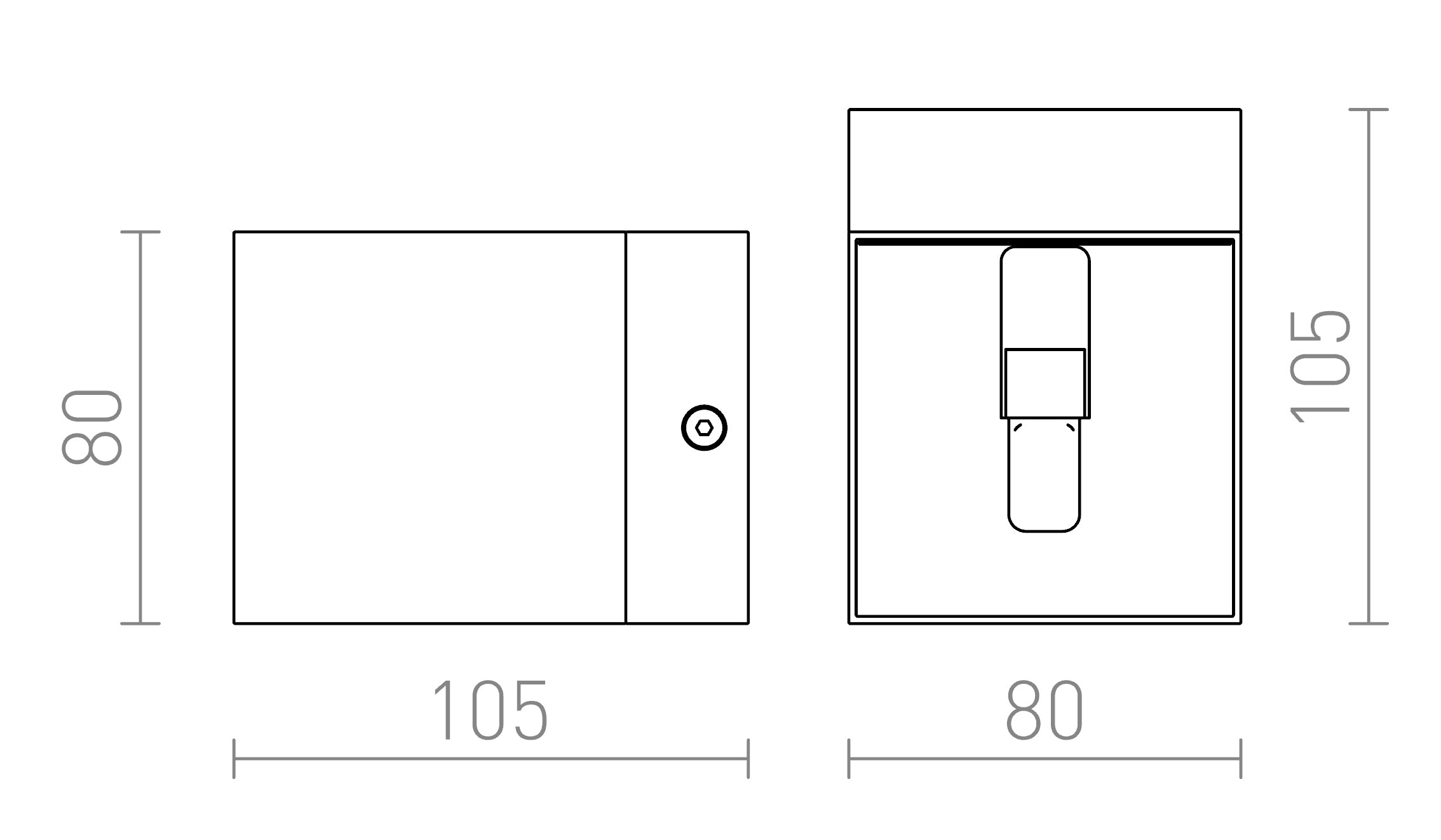 ESSEX Wandleuchte lampe - Product sketch