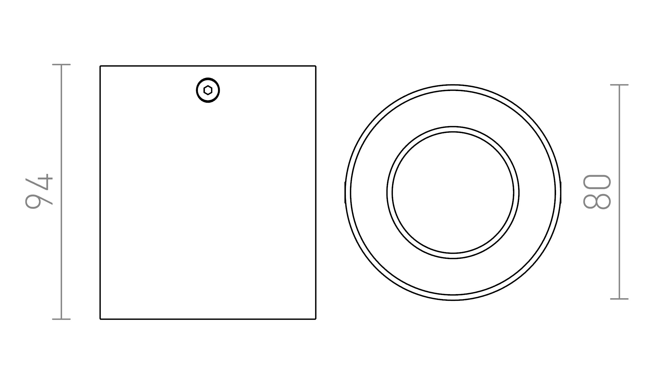 MANTOVA I stropna lampa - Product sketch