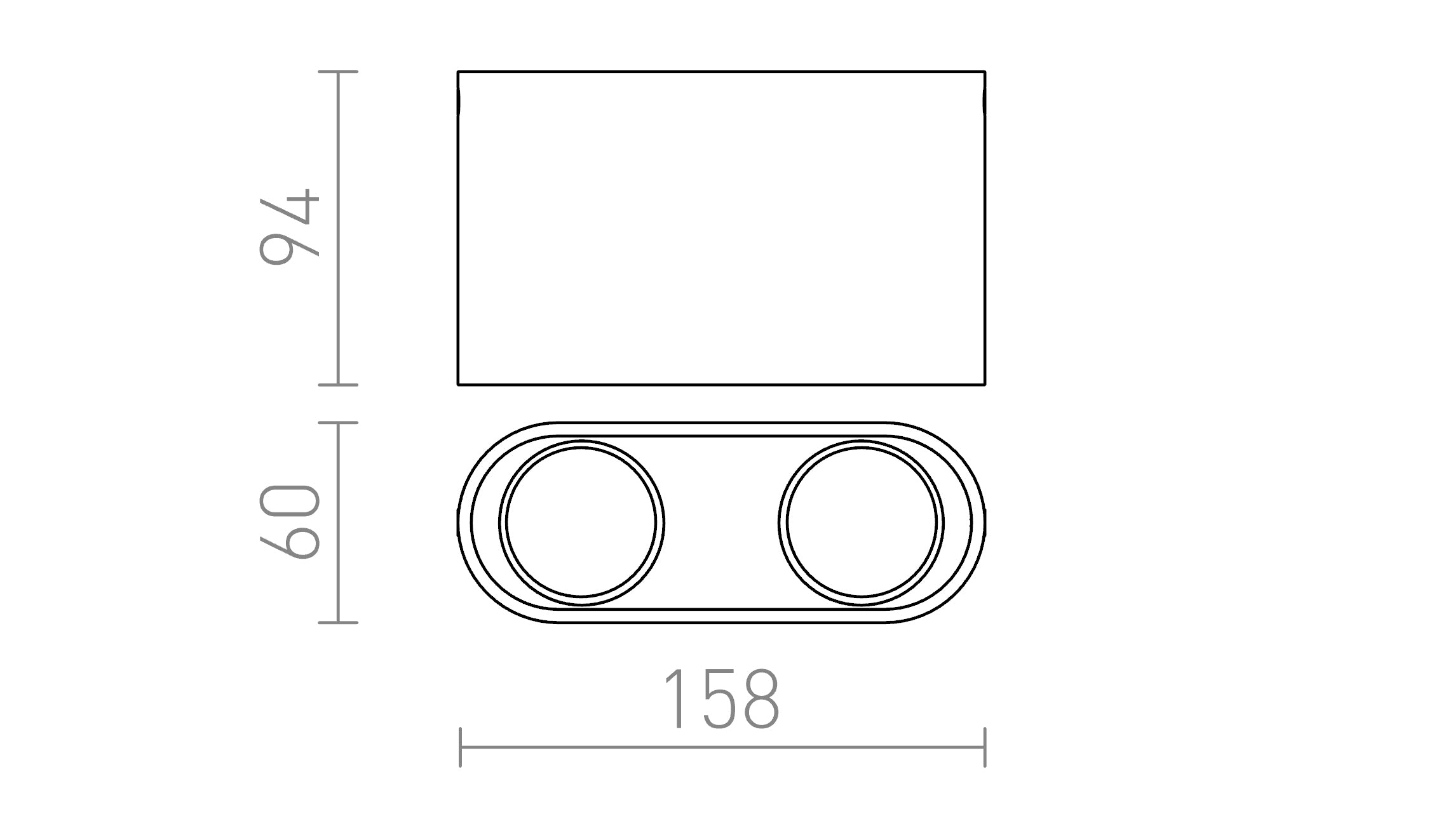 MANTOVA II Deckenleuchte lampe - Product sketch