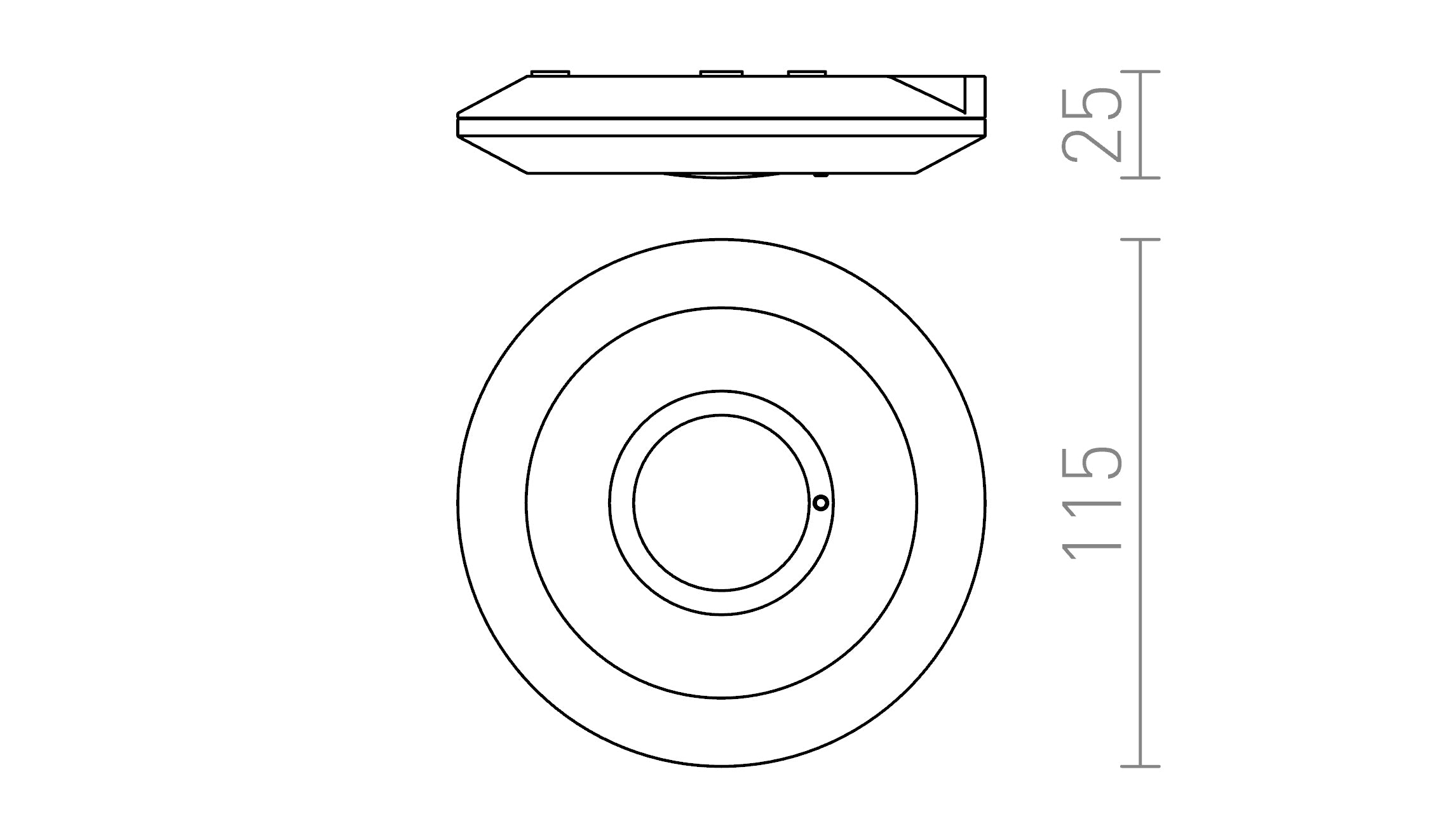 SENSOR stropni lampa - Product sketch