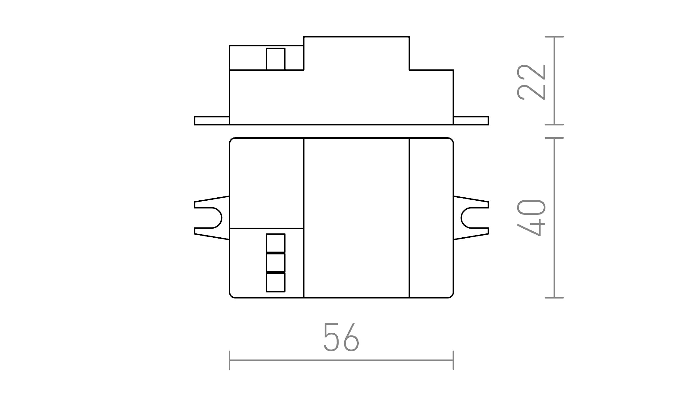 SENSOR pour installation sur luminaire lampe - Product sketch
