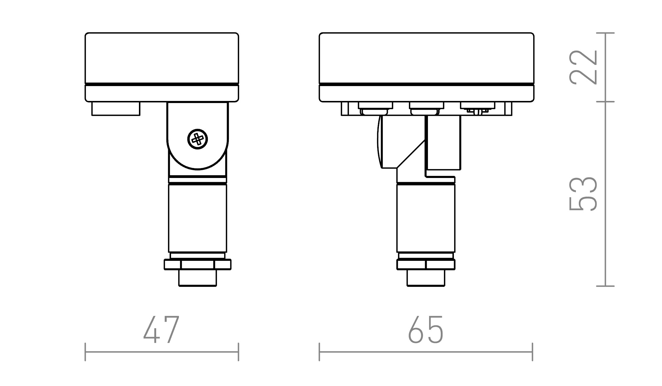 SENSOR für Befestigung auf die Außenlampen - Product sketch