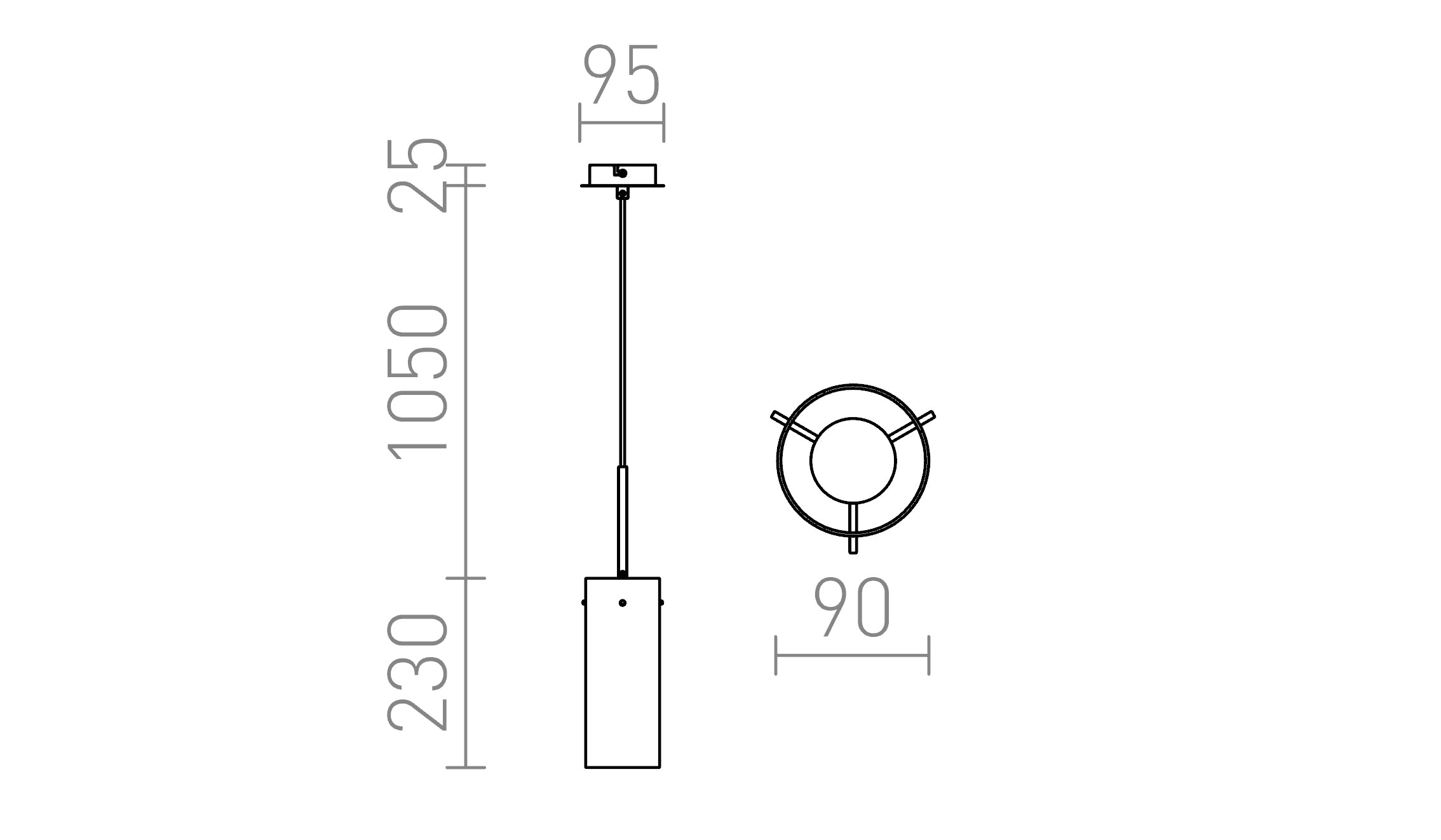SANSSOUCI I suspendat lampă - Product sketch