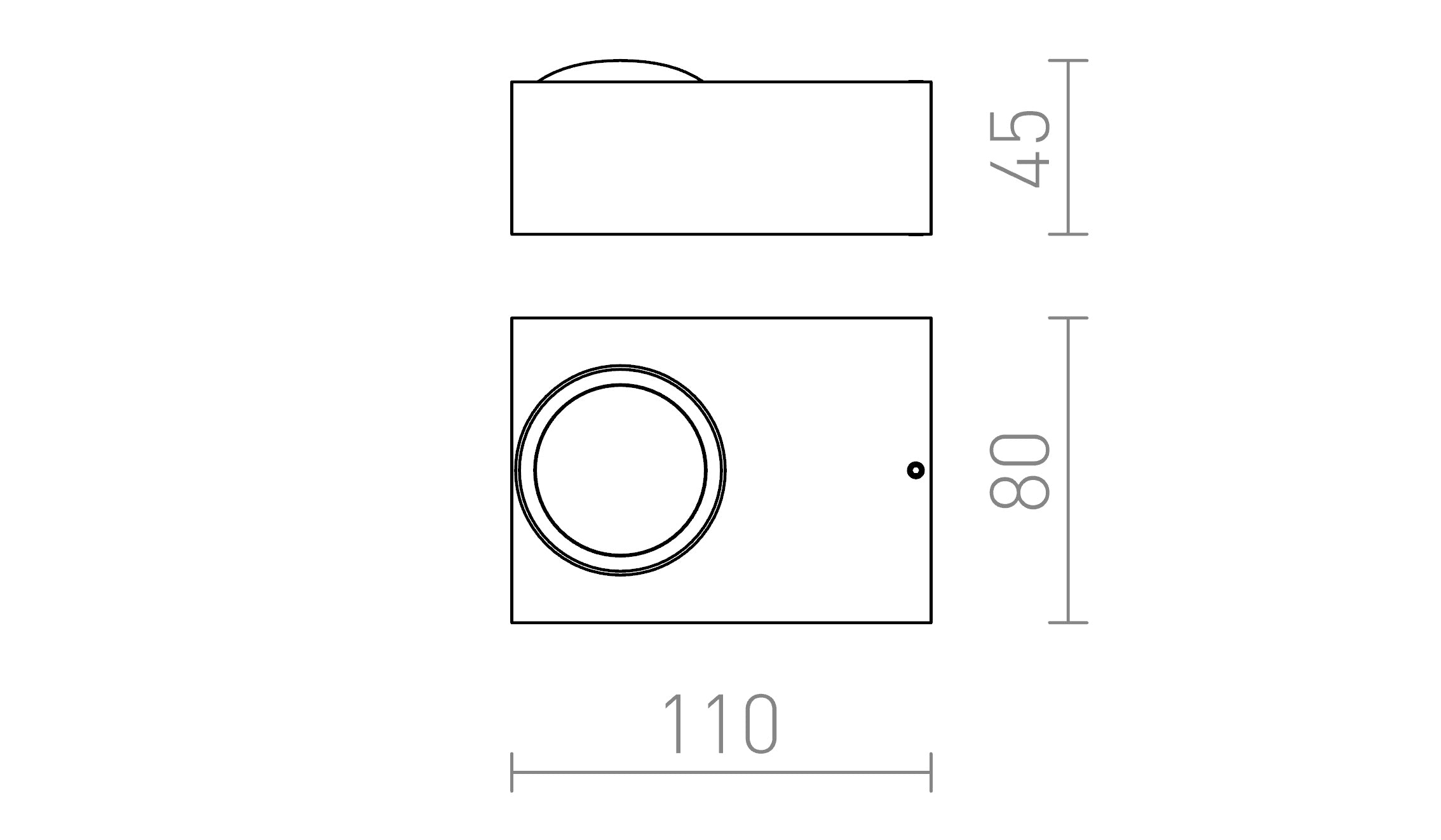KORSO I vägg lampa - Product sketch
