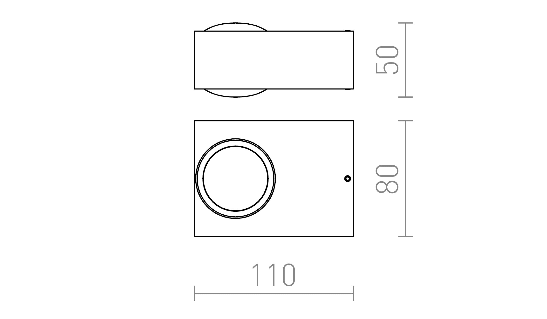 KORSO II de pared lámpara - Product sketch