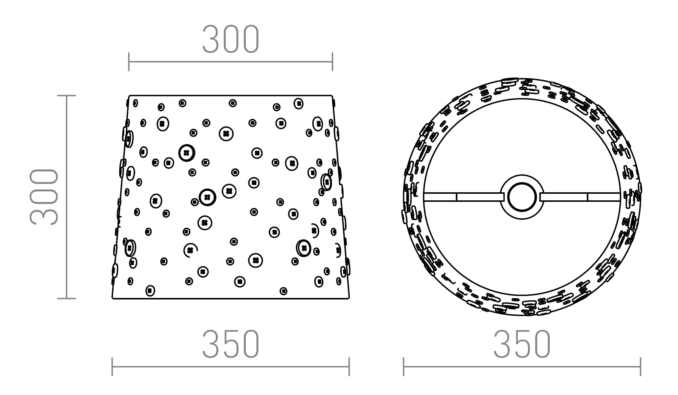 DELISA 35/30 Lampenschirm - Product sketch