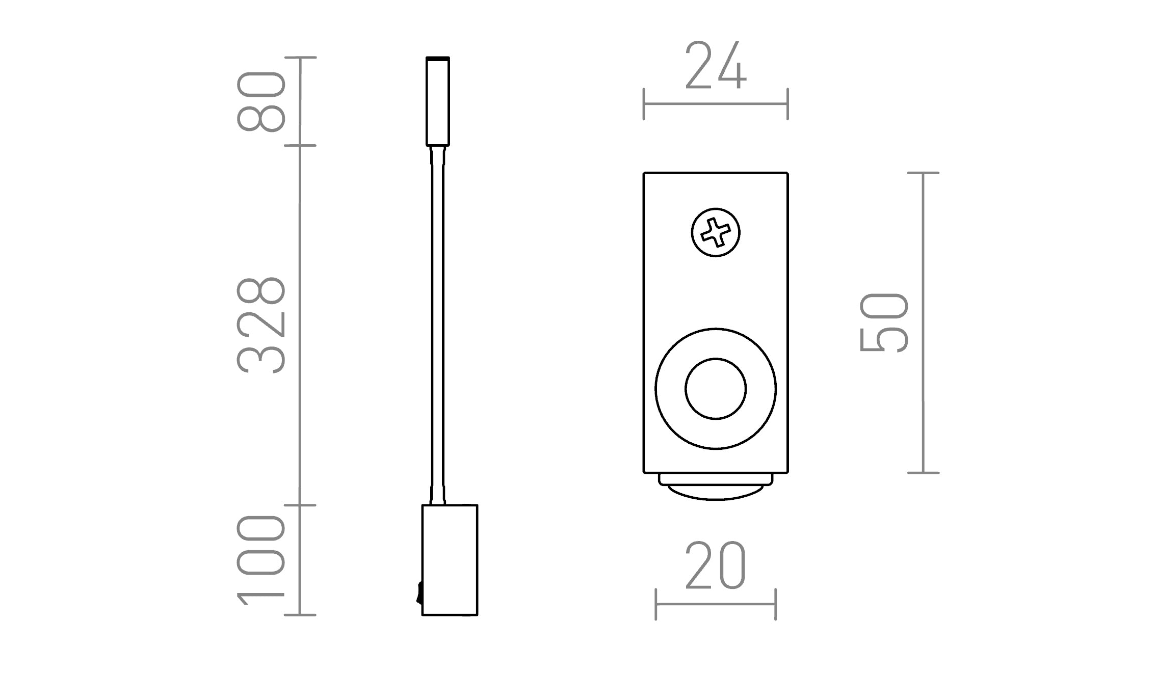 EKE seinä lamppu - Product sketch