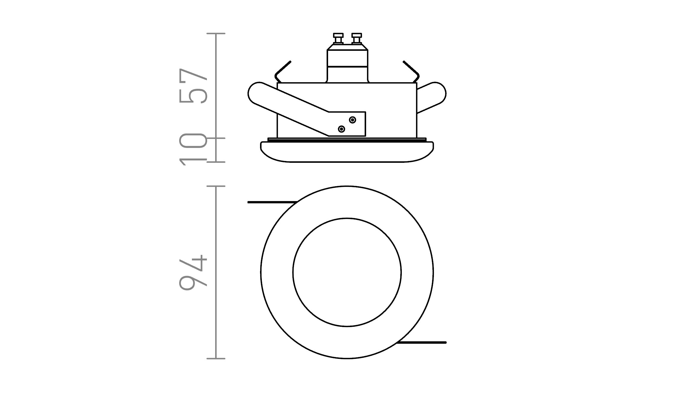 ACUA Einbauleuchte lampe - Product sketch