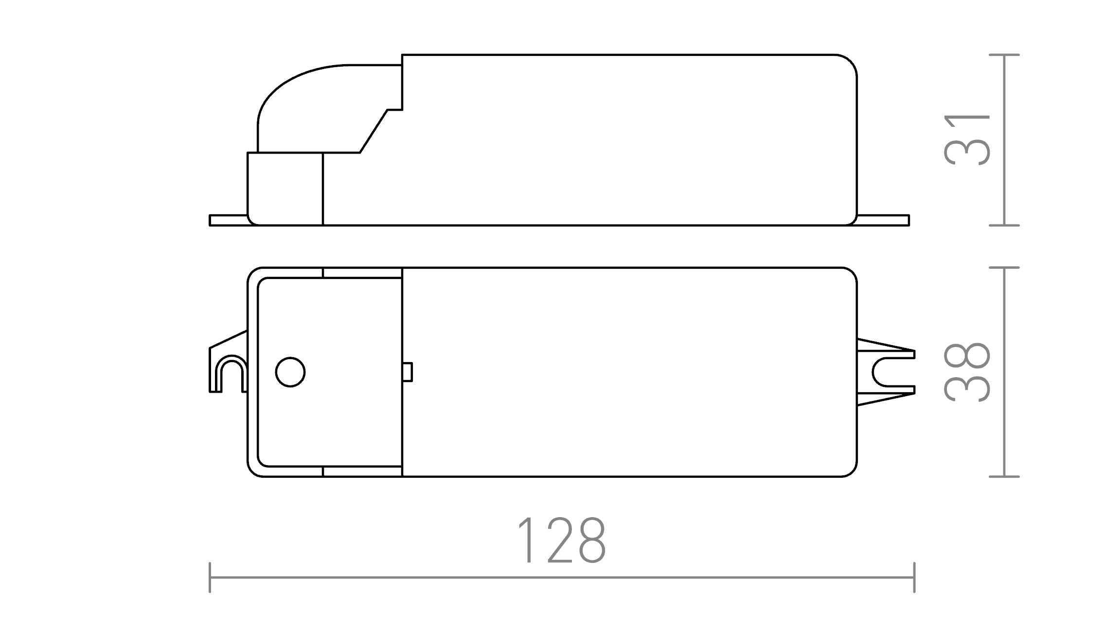 TRAFO 20-70W 12V AC DIMM - Product sketch