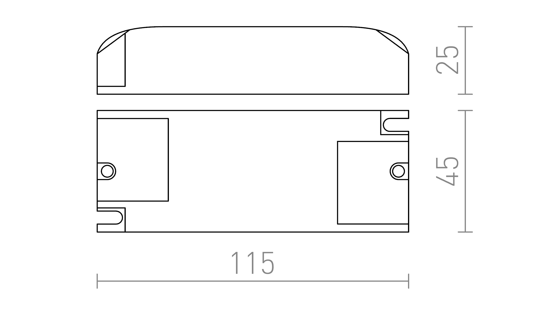 DRIVER LED 3-8W - Product sketch
