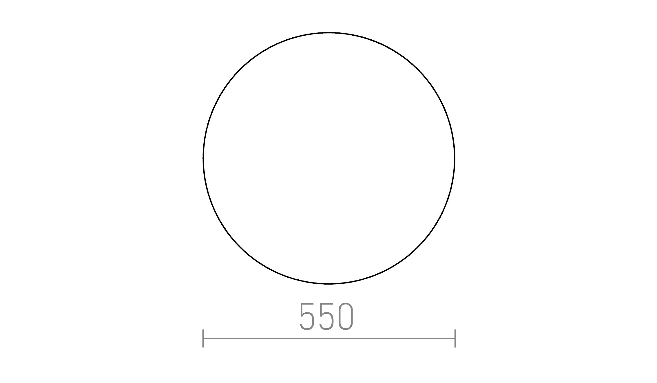 DIFFUSER R 55 PMMA - Product sketch