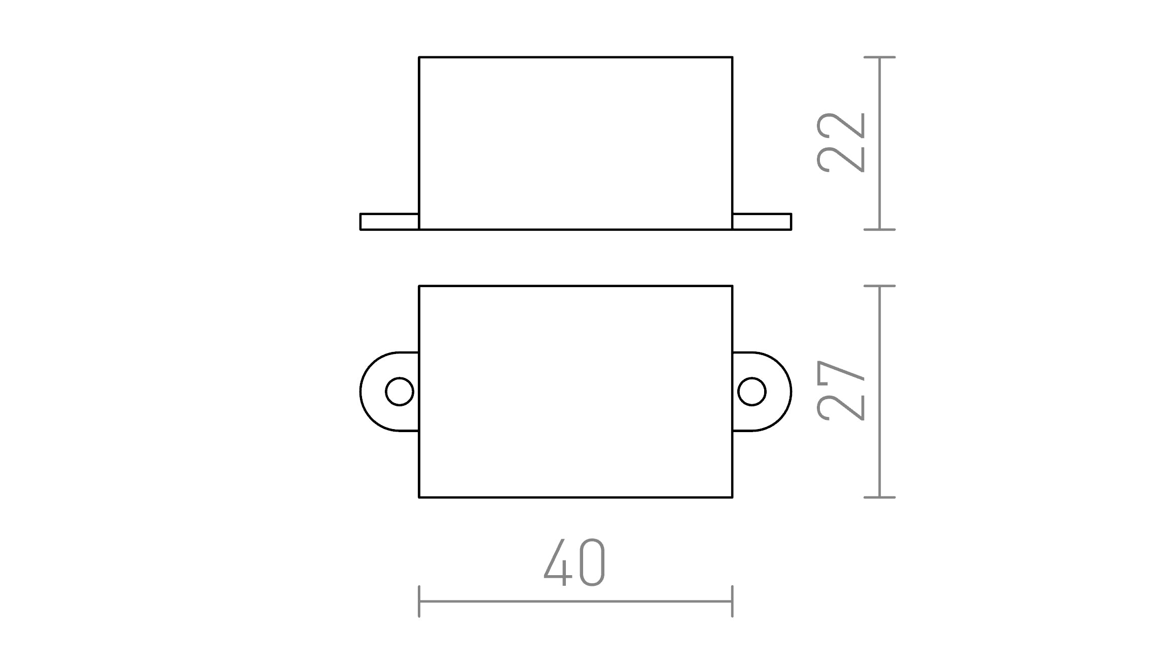 DRIVER LED 1-3W - Product sketch