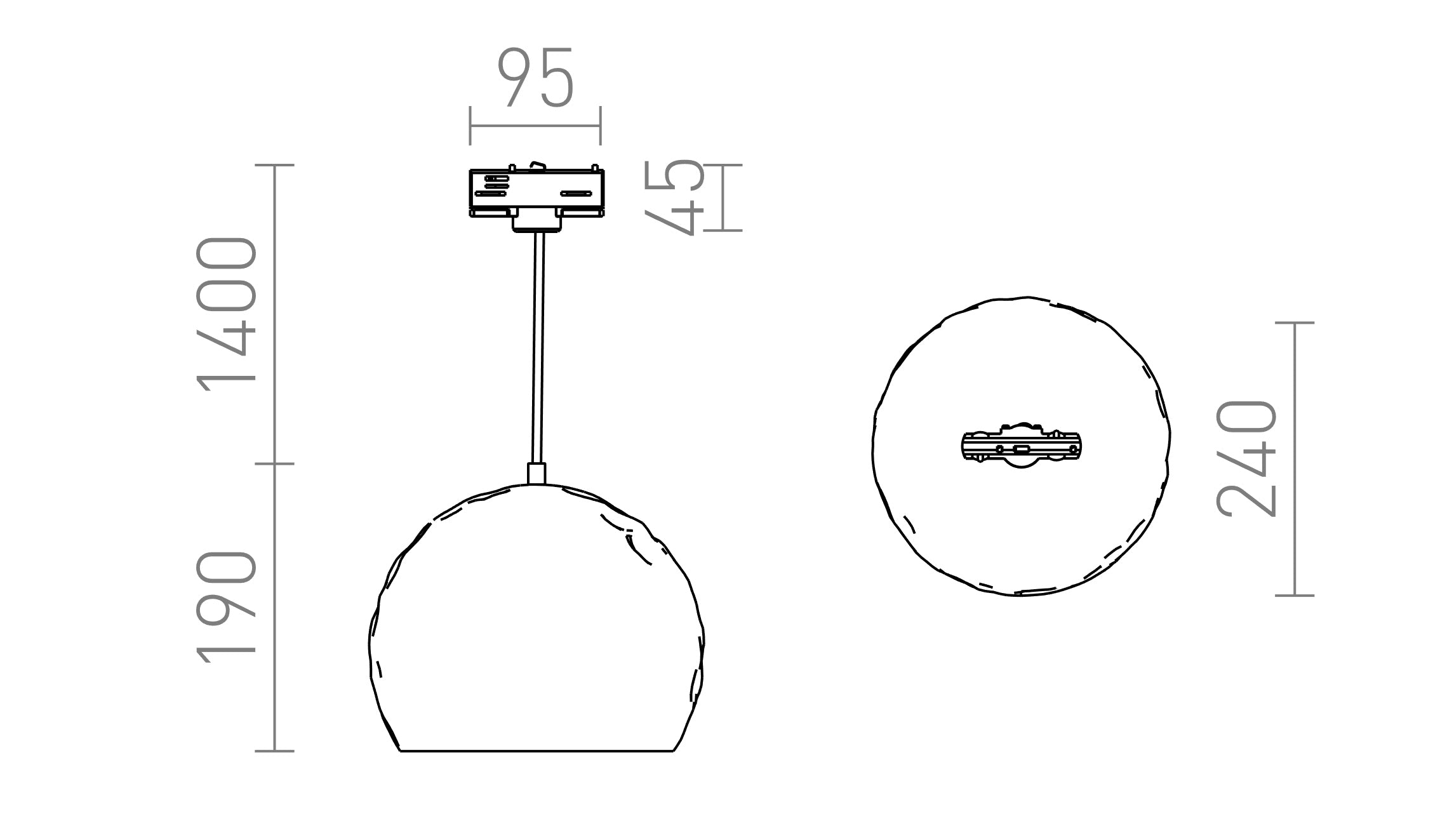 BLONDIE 25 für 3-Phasen-Stromschiene - Product sketch