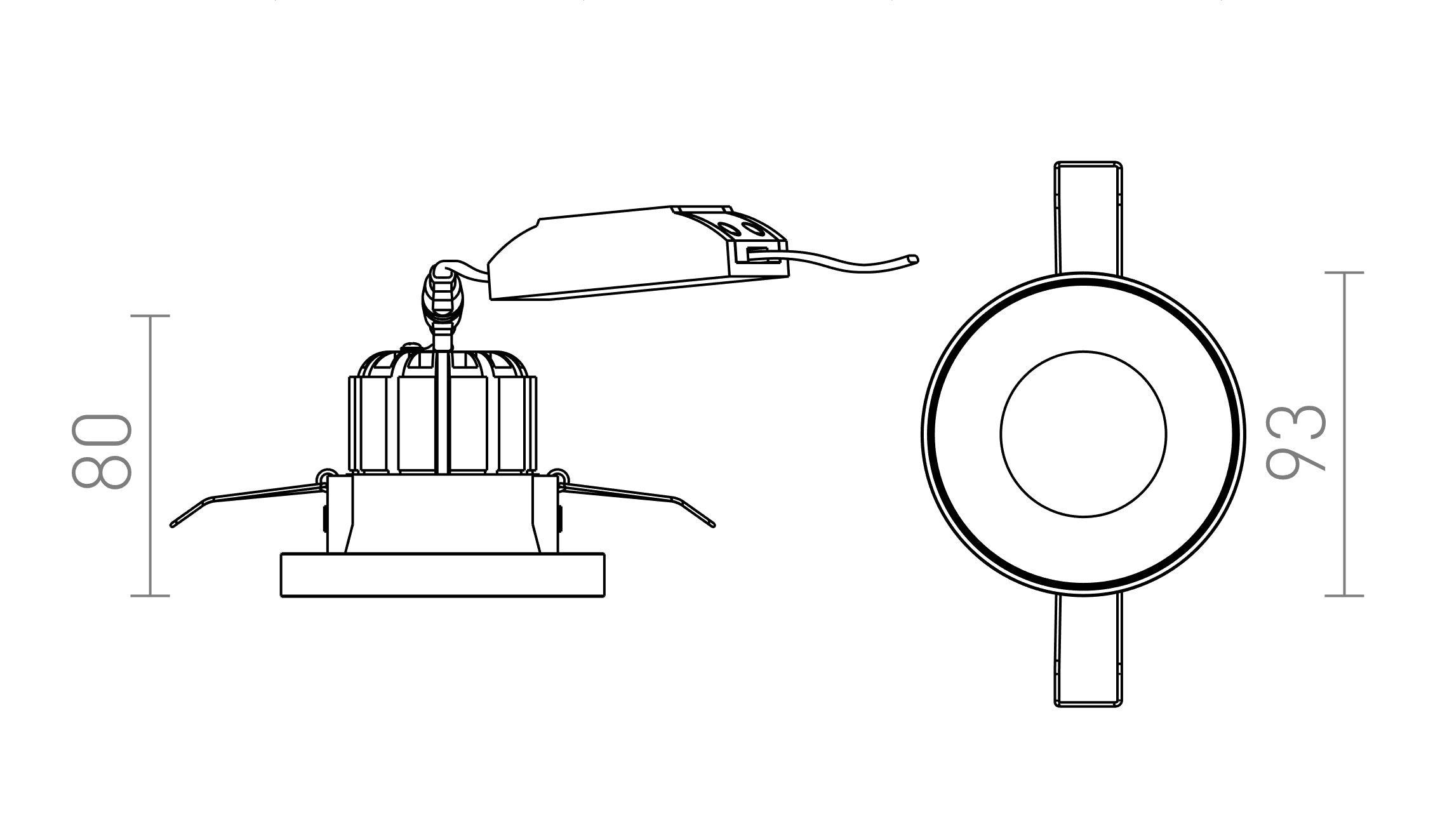 SHARM PLUS Einbauleuchte lampe - Product sketch