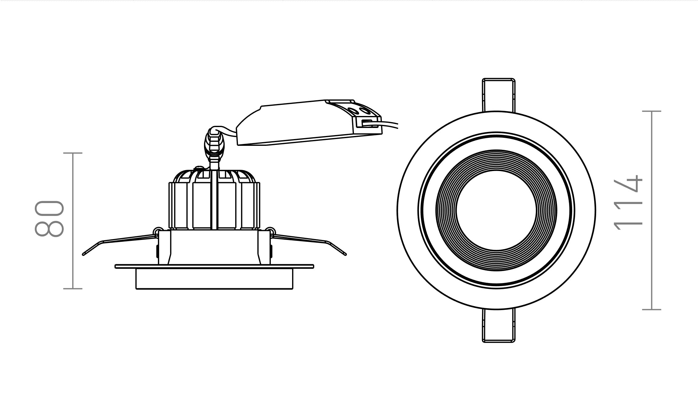 SHARM R I da incasso lampada - Product sketch