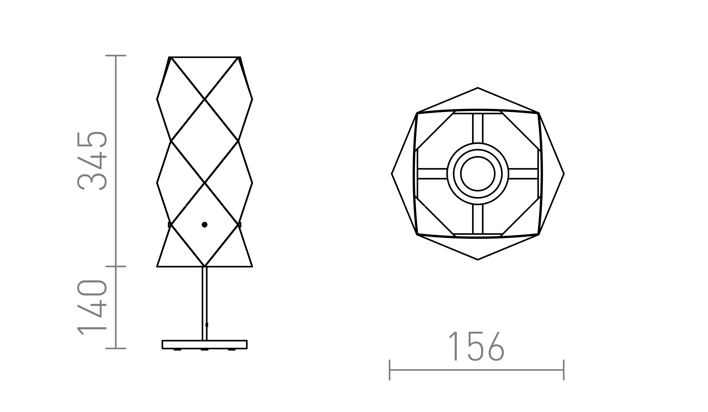 ZUMBA lámpara de mesa lámpara - Product sketch