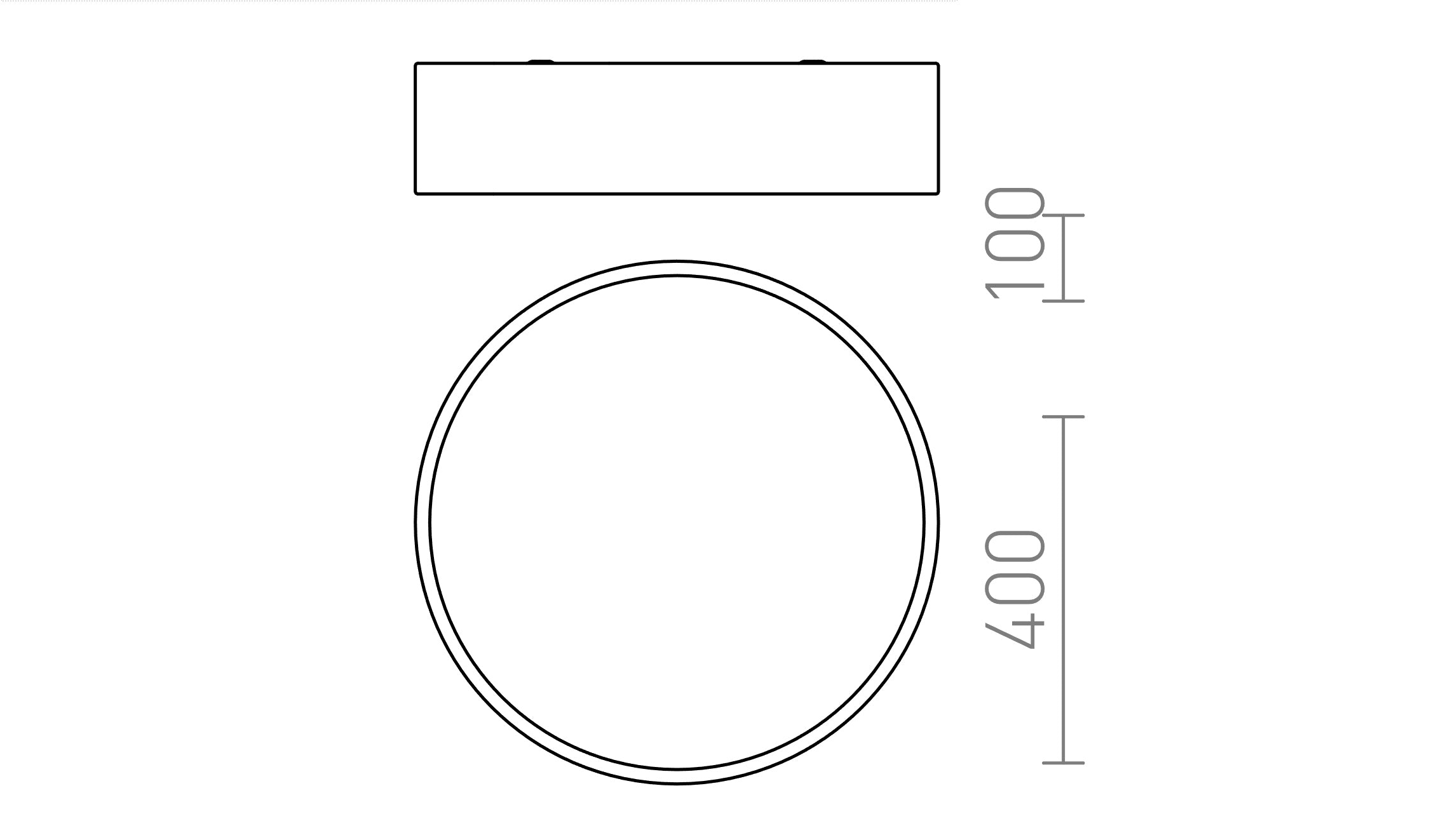 MEZZO 40 DIMM Deckenleuchte lampe - Product sketch