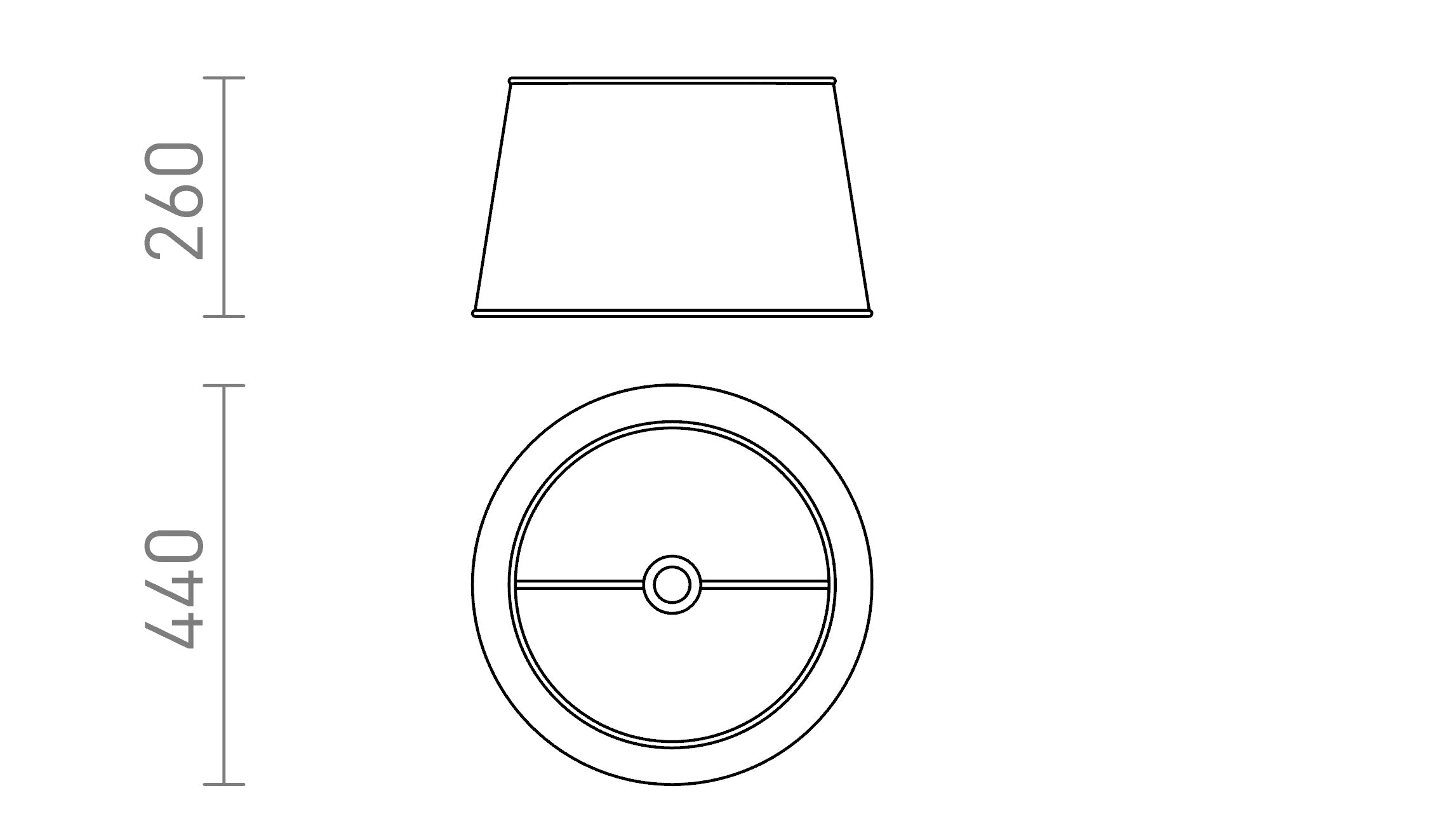 RIDICK Abajur - Product sketch