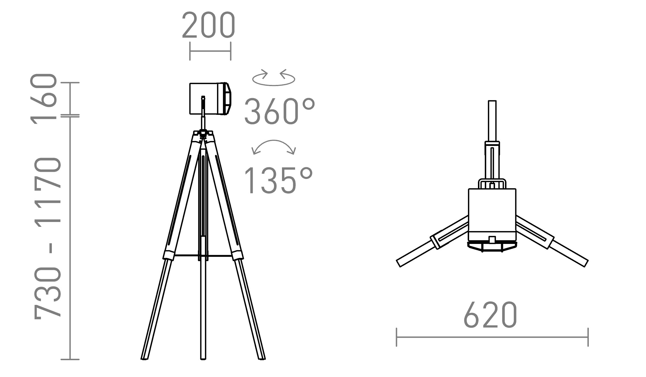 NAUTIC Standleuchte lampe - Product sketch