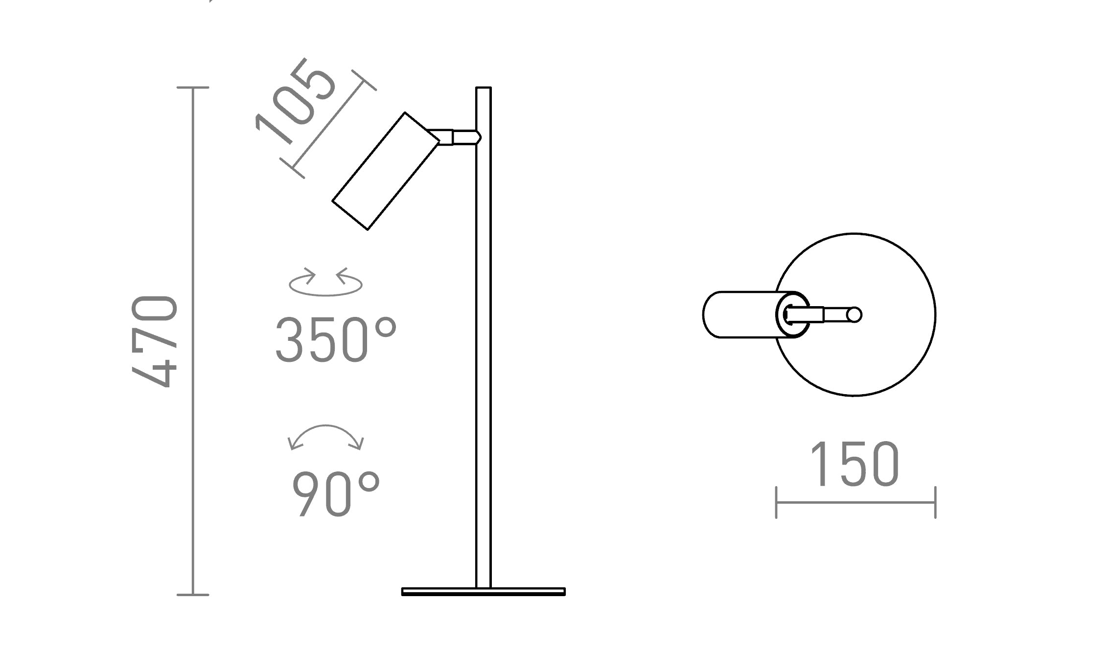 TAPIO lámpara de mesa lámpara - Product sketch